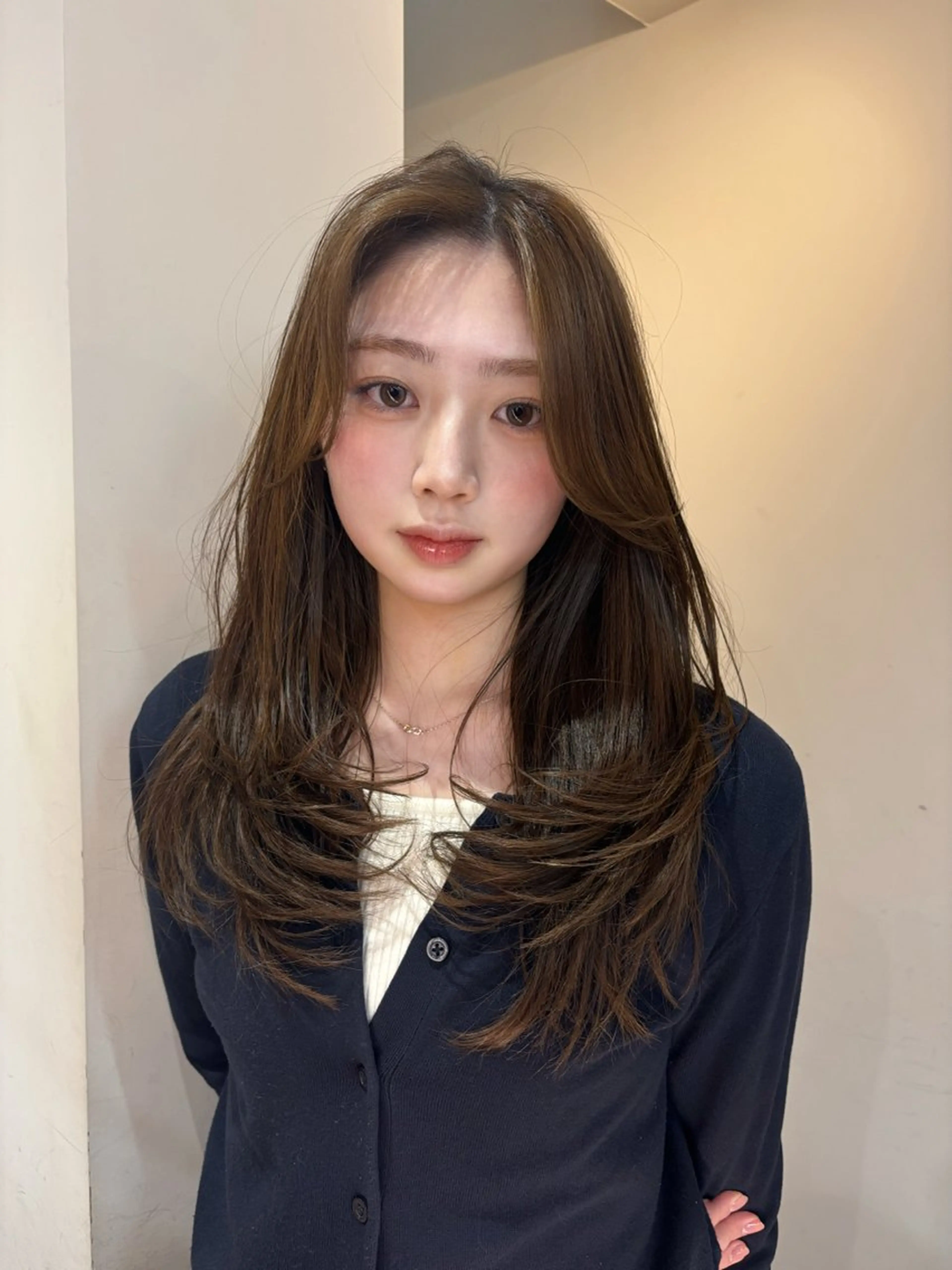 ロング ヘアカラー トリートメント H by shiomih所属・藤原 楓愛/shiomiHのヘアスタイル