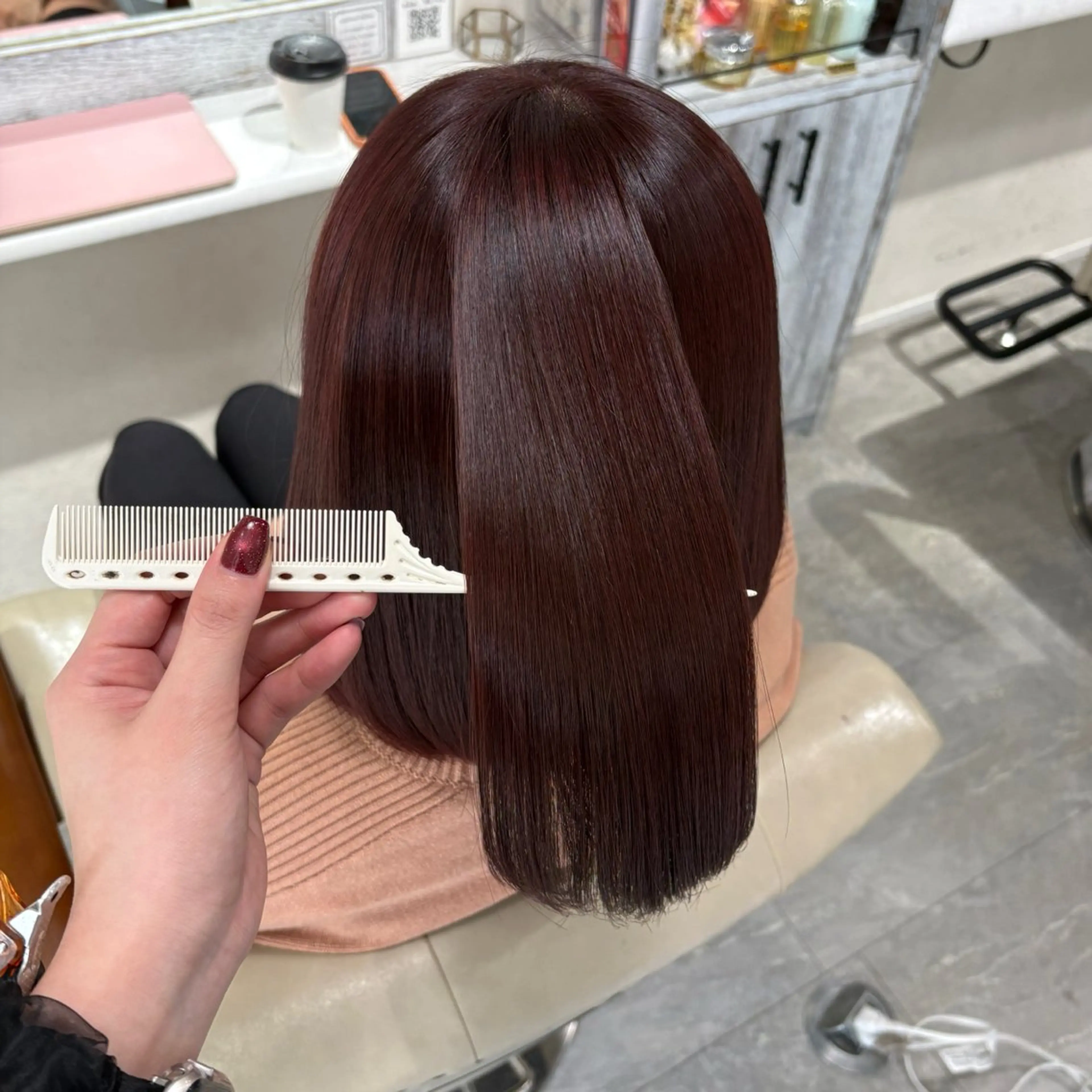 カラー ブリーチ ブリーチなしカラー ピンクカラー ヘアカラー alm.所属・mayuka🐾 /カラー/まつパのヘアスタイル