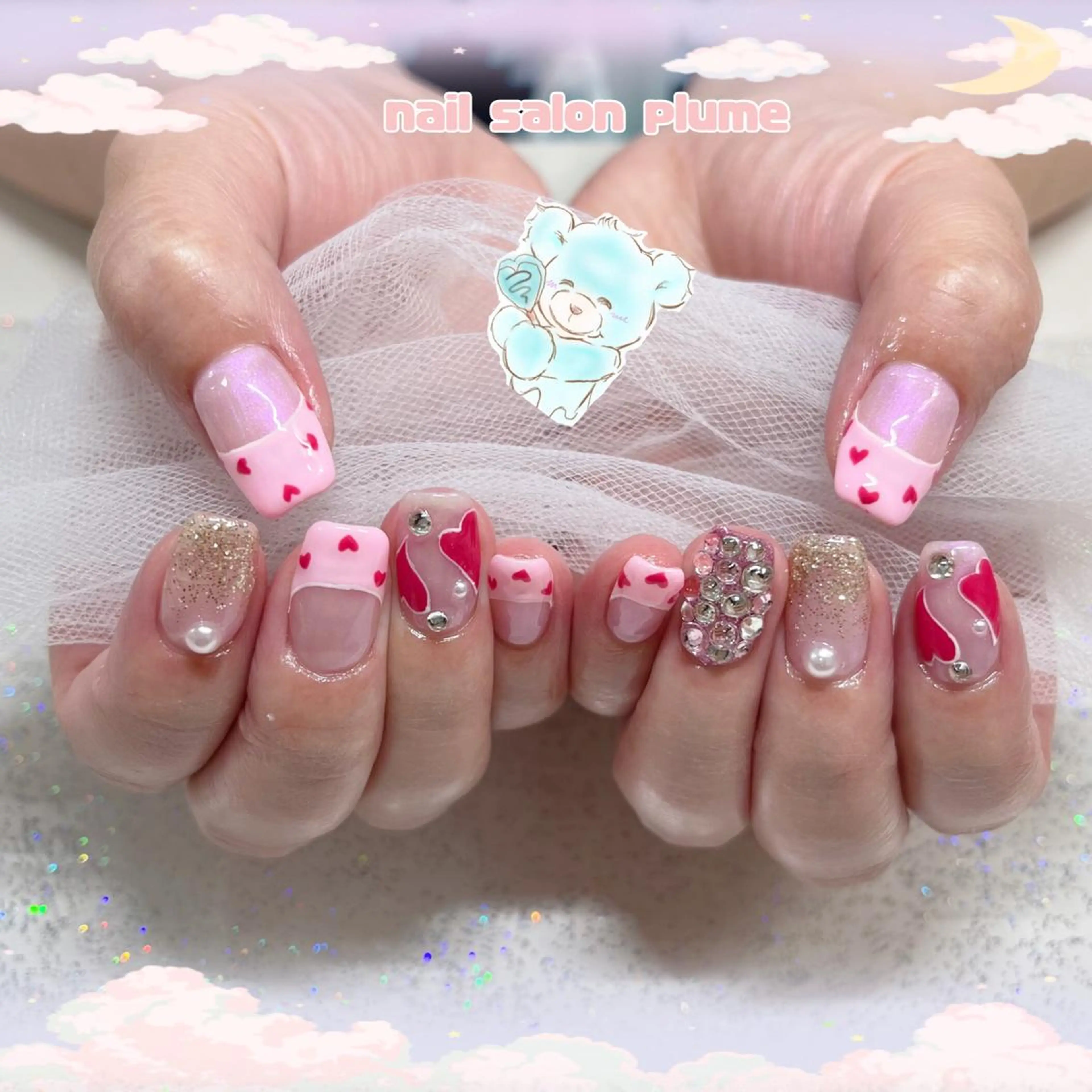 ネイル ハンドネイル plume nail ☆韓国ネイルのネイルデザイン