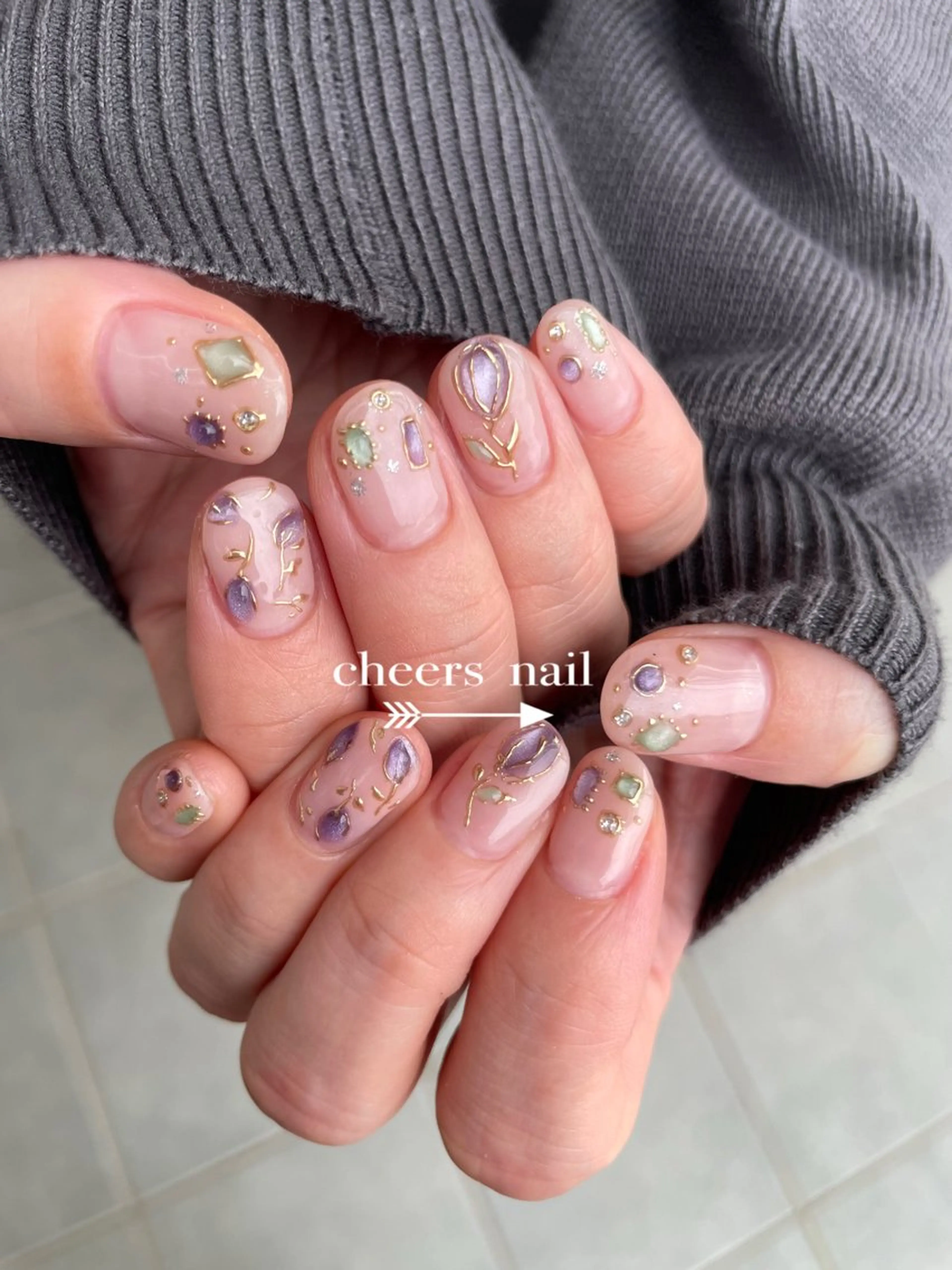 【ハンド】付替⭐︎フリーアートコースの写真