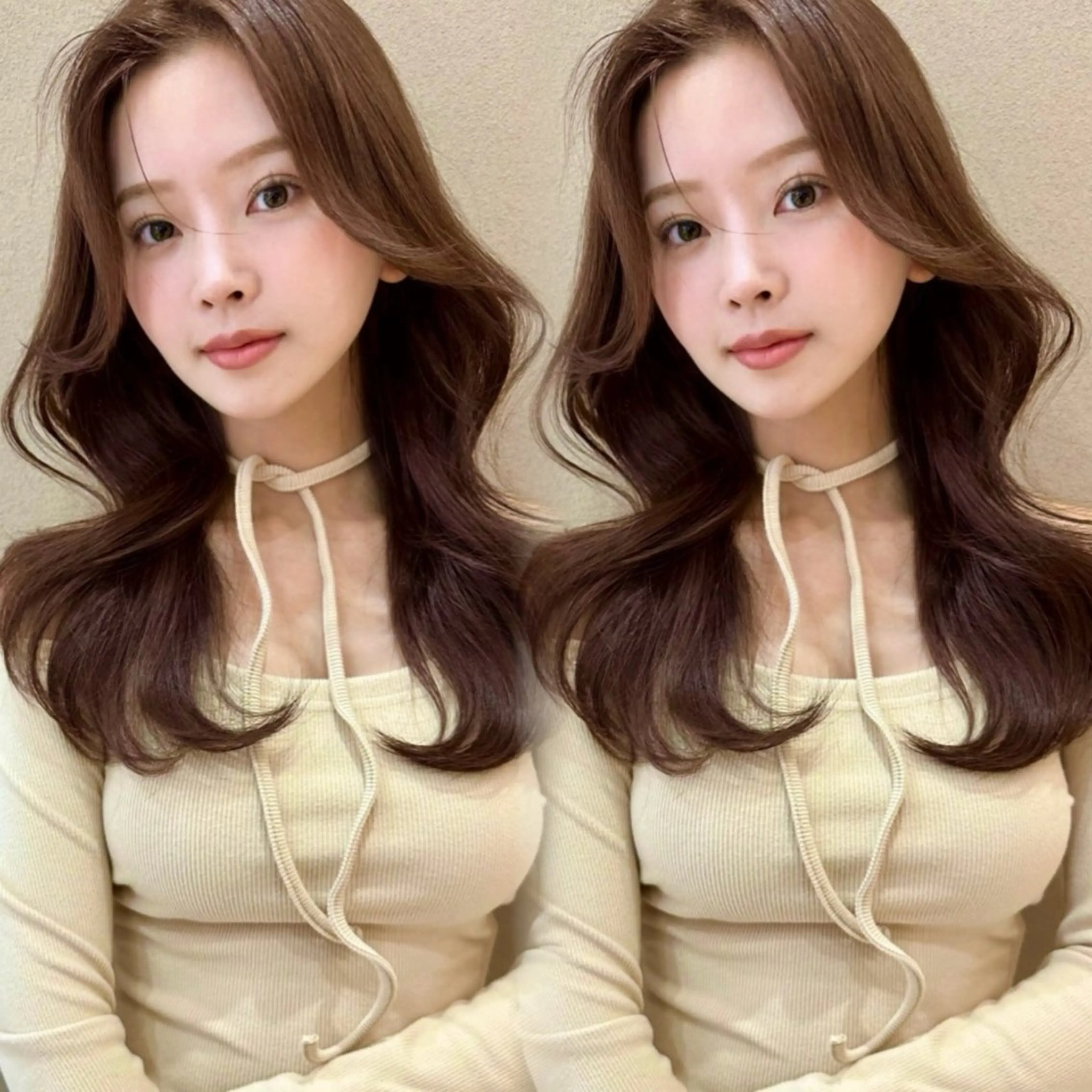 ロング カラー カット ヘアカラー トリートメント レイヤー/韓国 ハイトーン興津史弥のヘアスタイル