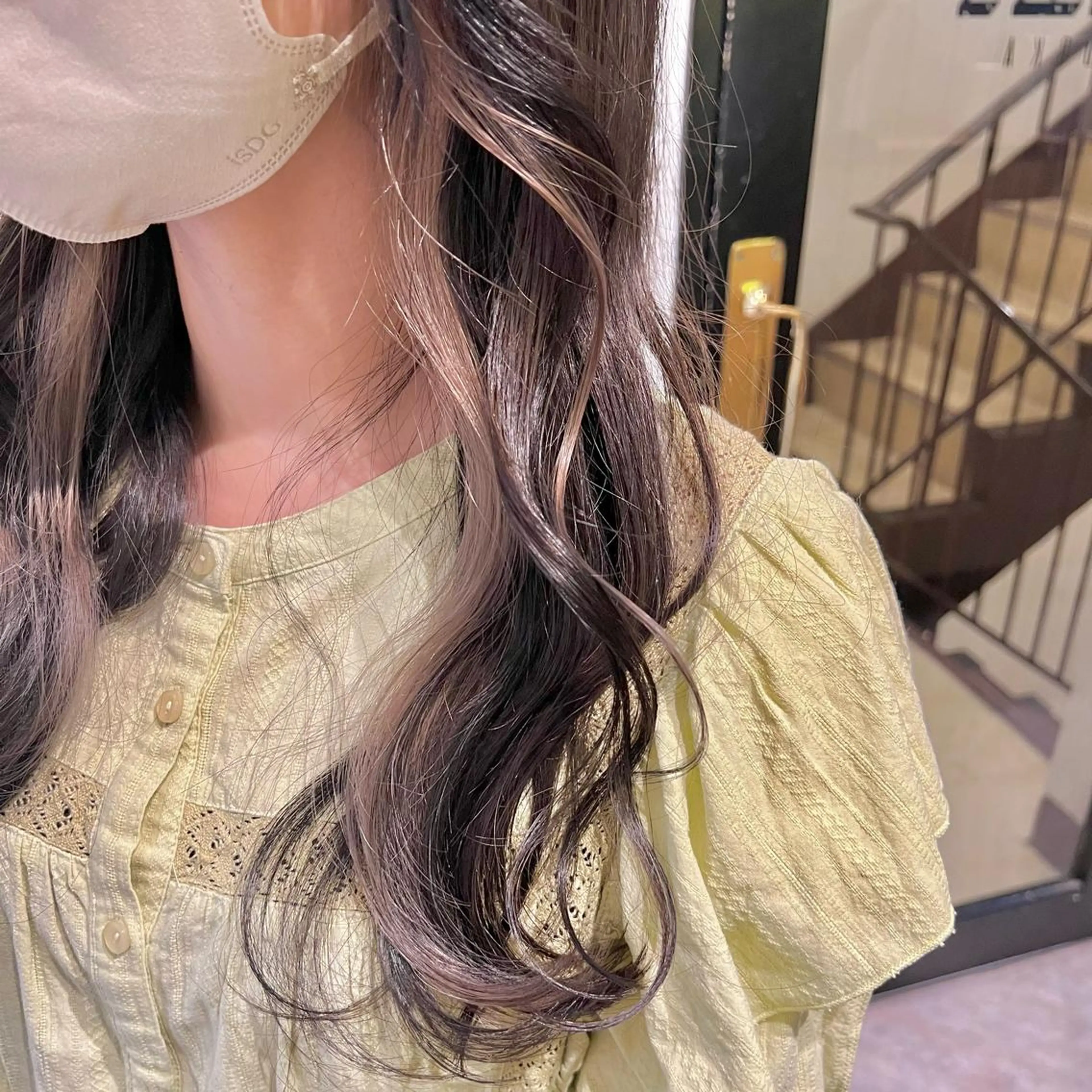 ロング カット ヘアカラー フジサキ ケンのヘアスタイル