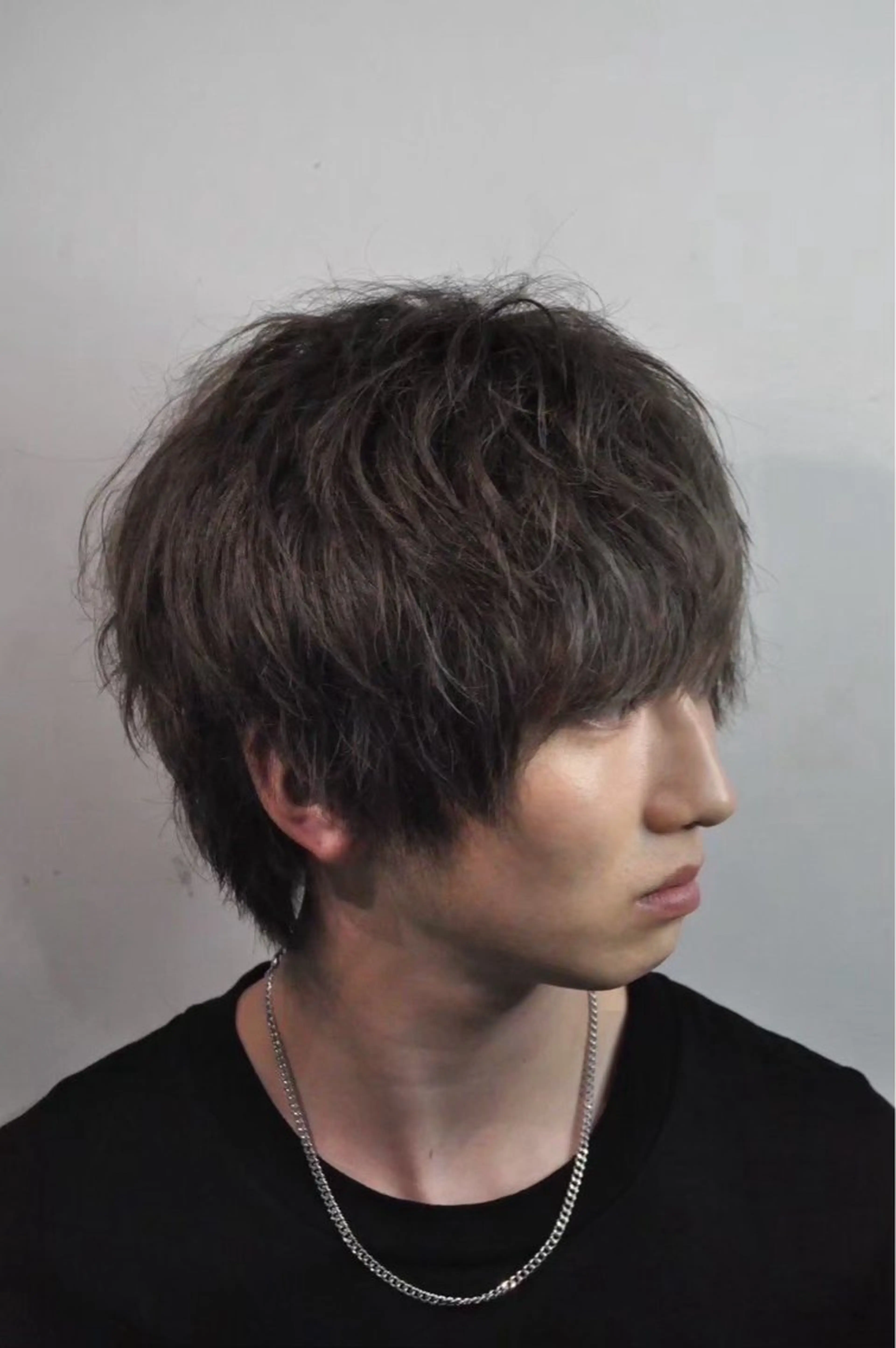 ミディアム パーマ メンズ 福崎 凛太朗のヘアスタイル