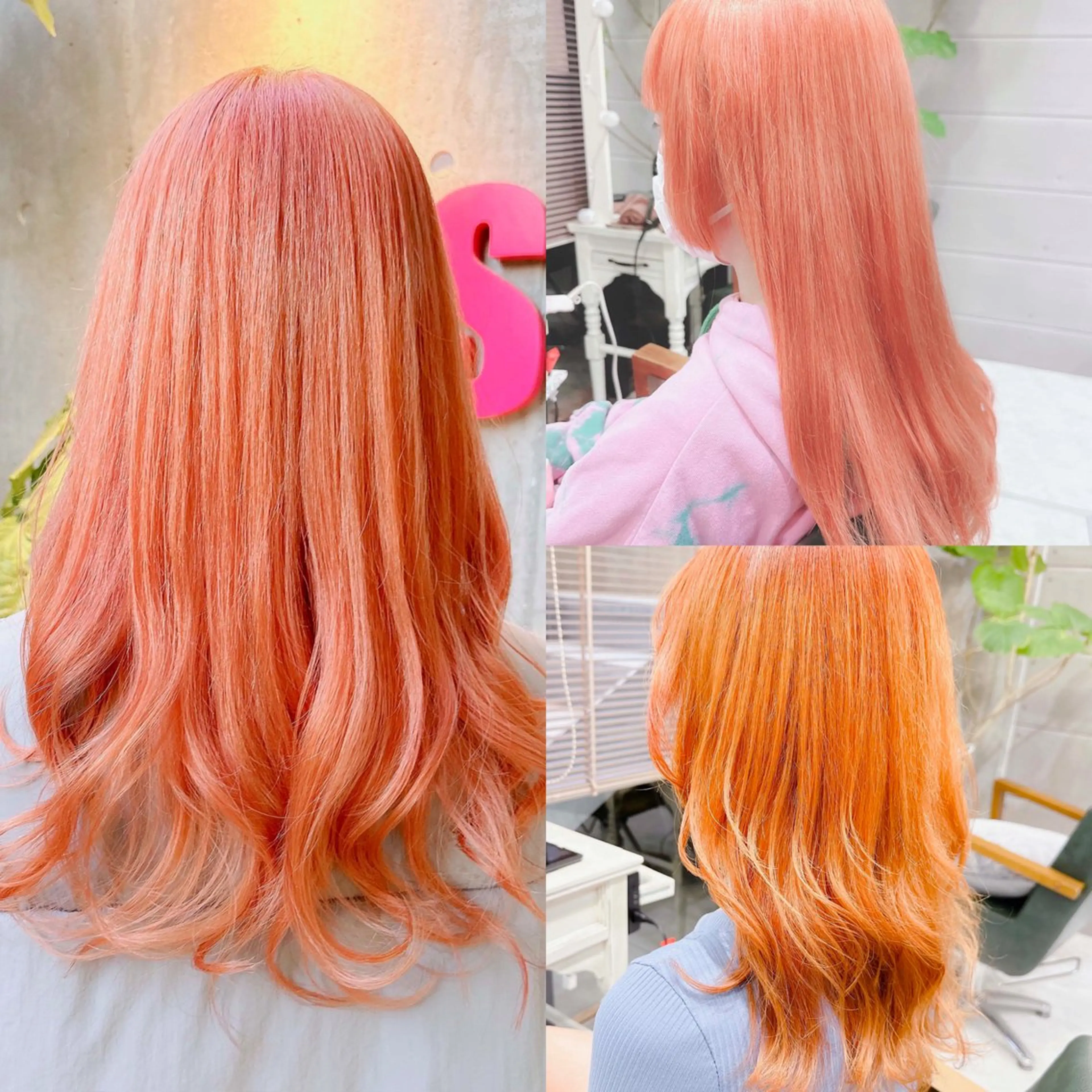 ロング カラー ヘアアレンジ ブリーチ ケアブリーチ 透明感カラー デザインカラー ハイトーンカラー 𝐑𝐈𝐍𝐊𝐀 🐷🖤のヘアスタイル