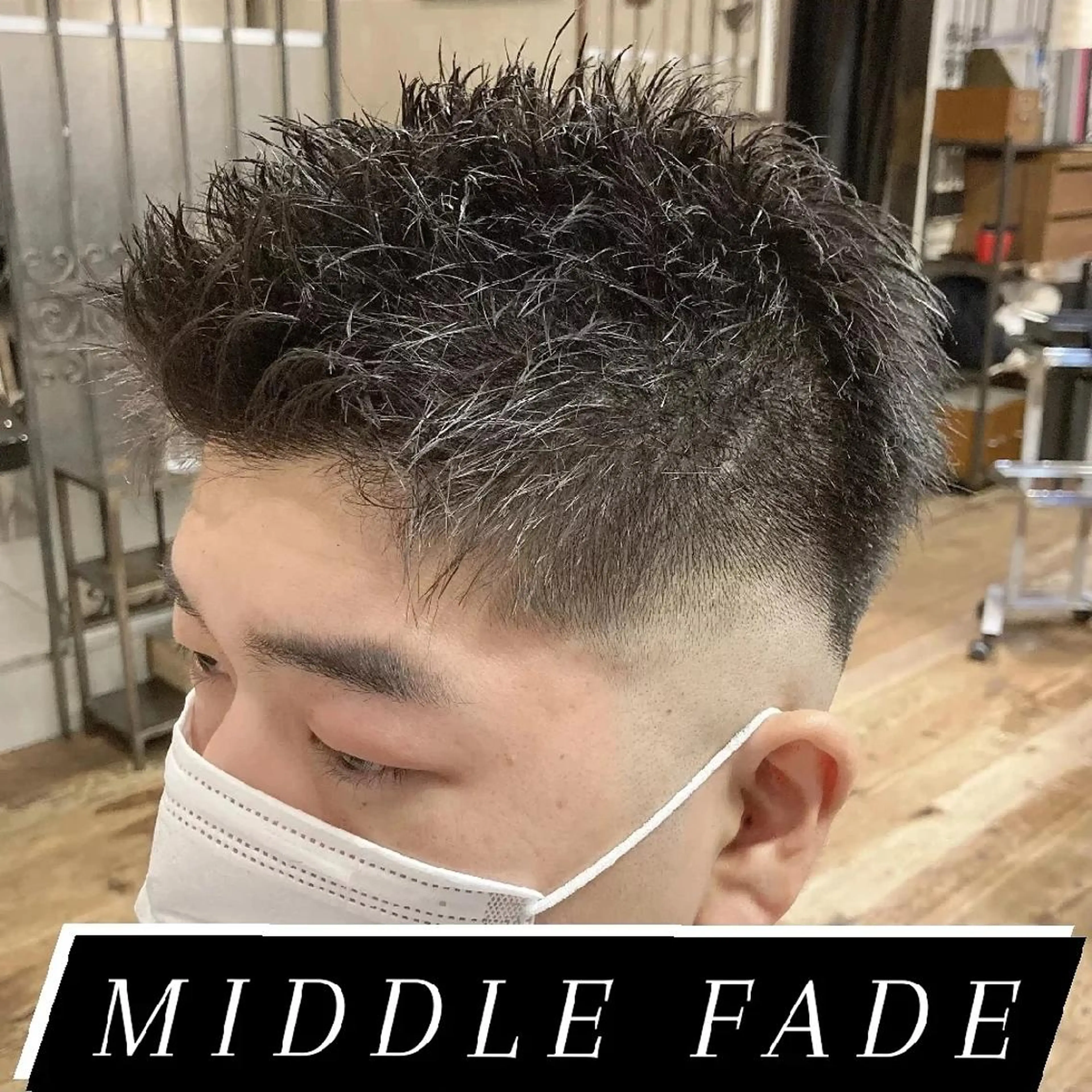 ショート メンズ カット Hair make ONE  008所属・メンズ/フェード/ バーバー/盛山大地のヘアスタイル