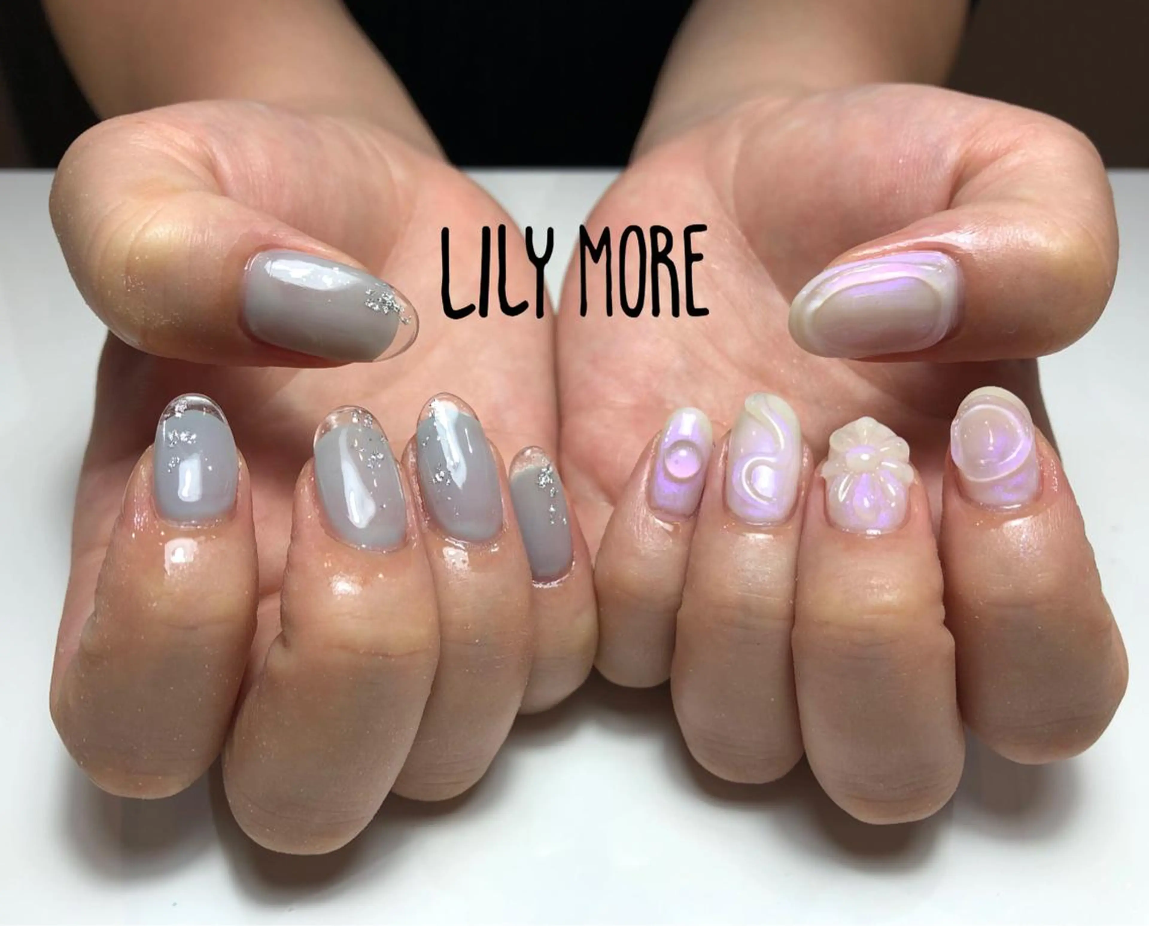 ネイル クリアネイル フレンチネイル Lily closetのネイルデザイン