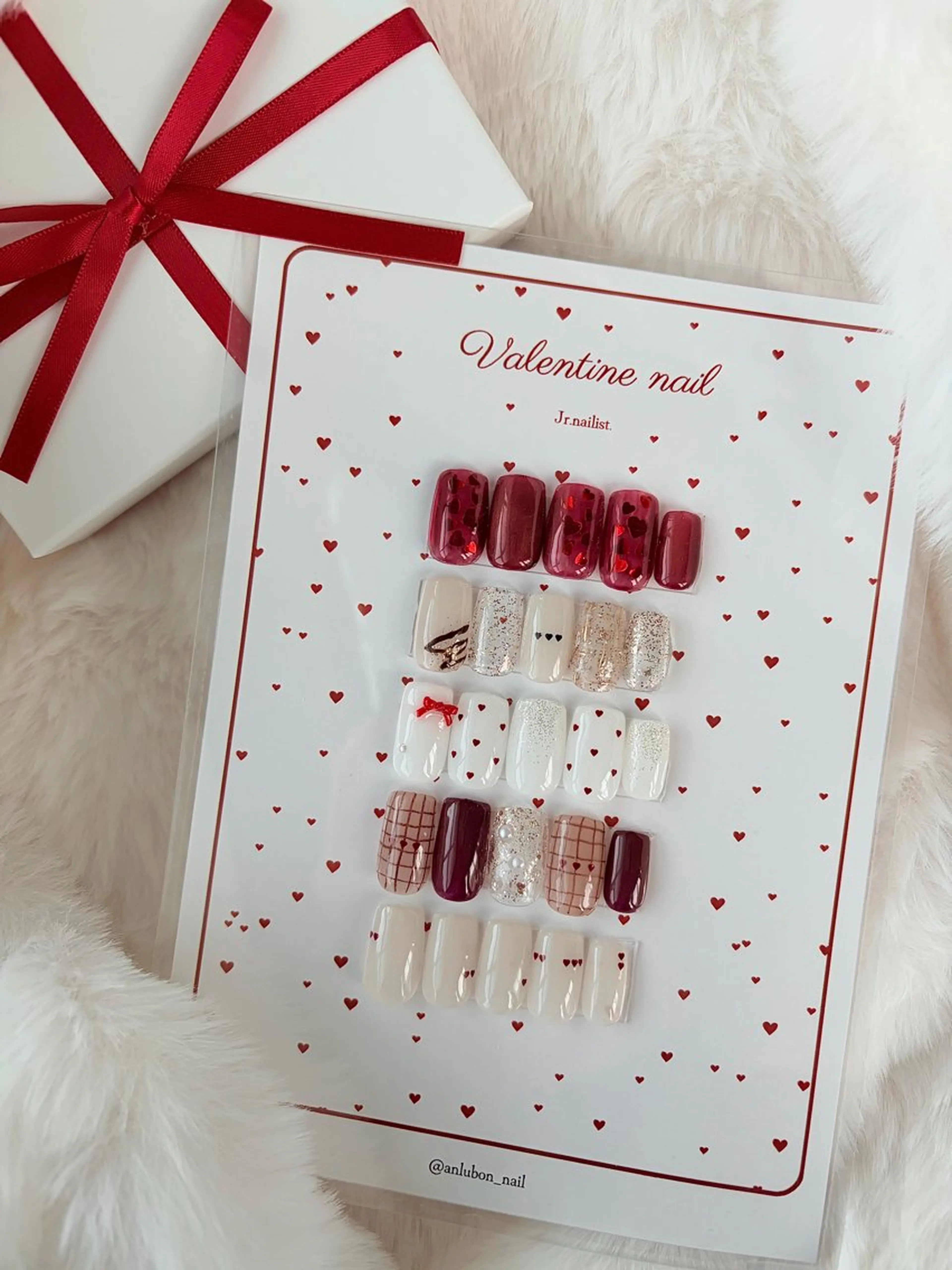 【期間限定】"今だけ楽しめる"Valentine nail❤️🍫✨✨の写真