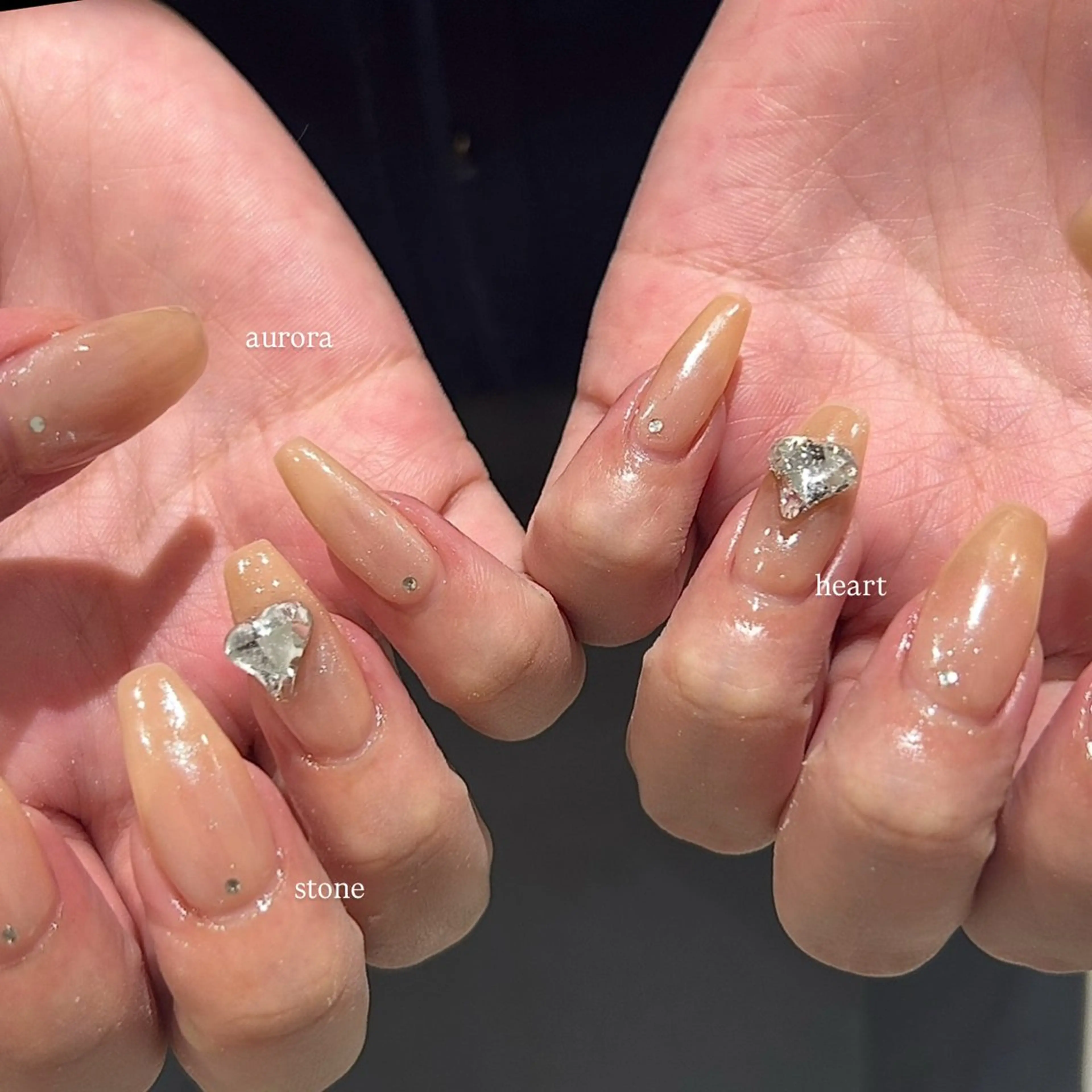 ネイル ハンドネイル honoka ガーリーネイル໒꒱のネイルデザイン