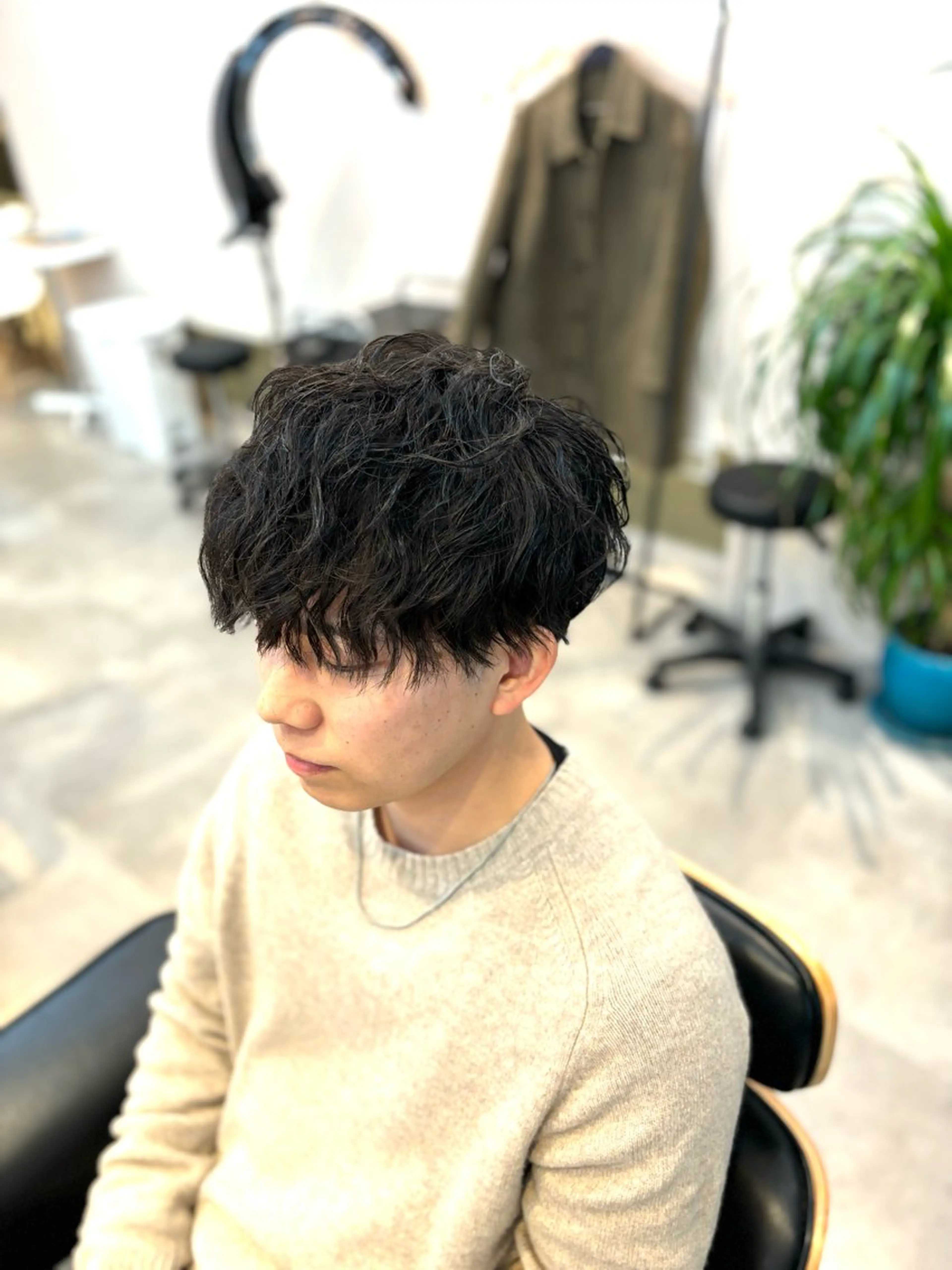 パーマ メンズ メンズパーマ ツイストスパイラルパーマ スパイラルパーマ HARUKI  MINATO Japan広島紙屋町店所属・hmj紙屋町店 脊戸智志のヘアスタイル