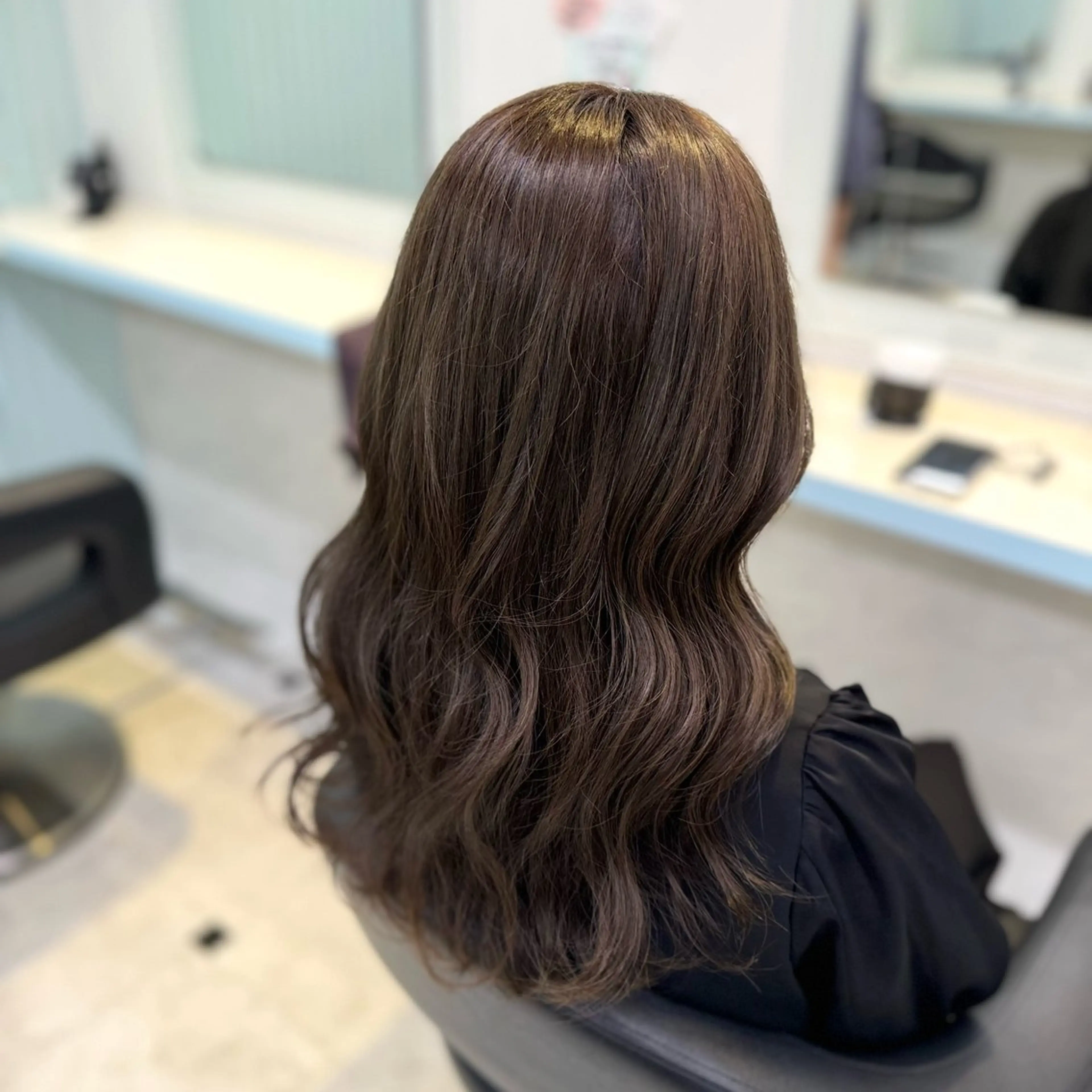 ロング カラー カット ヘアカラー トリートメント ヘッドスパ ヘアセット 暖色🩷透明感カラー ♡Maika♡のヘアスタイル