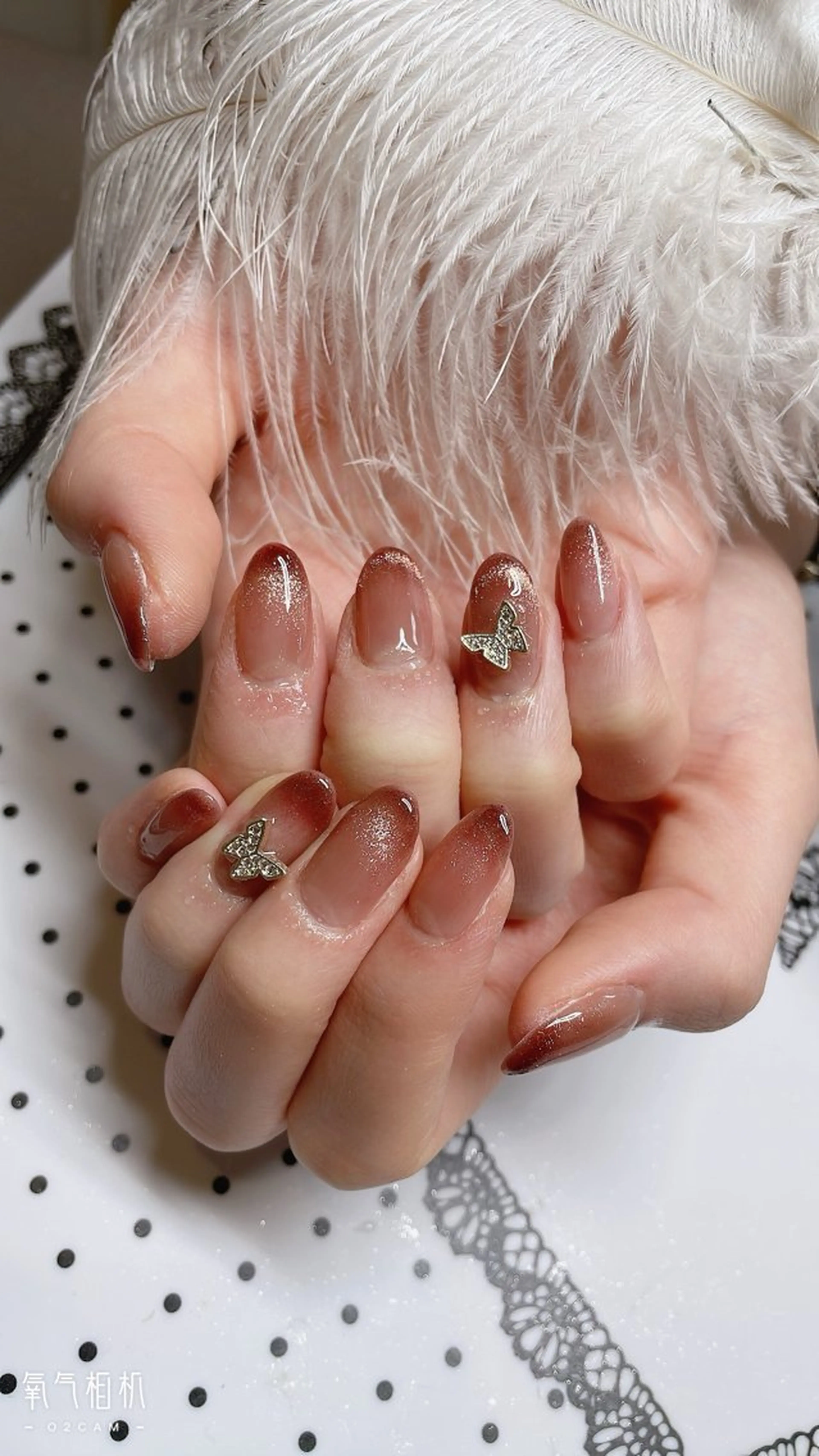 ネイル フレンチネイル マグネットネイル マグネットフレンチ she's nailのネイルデザイン