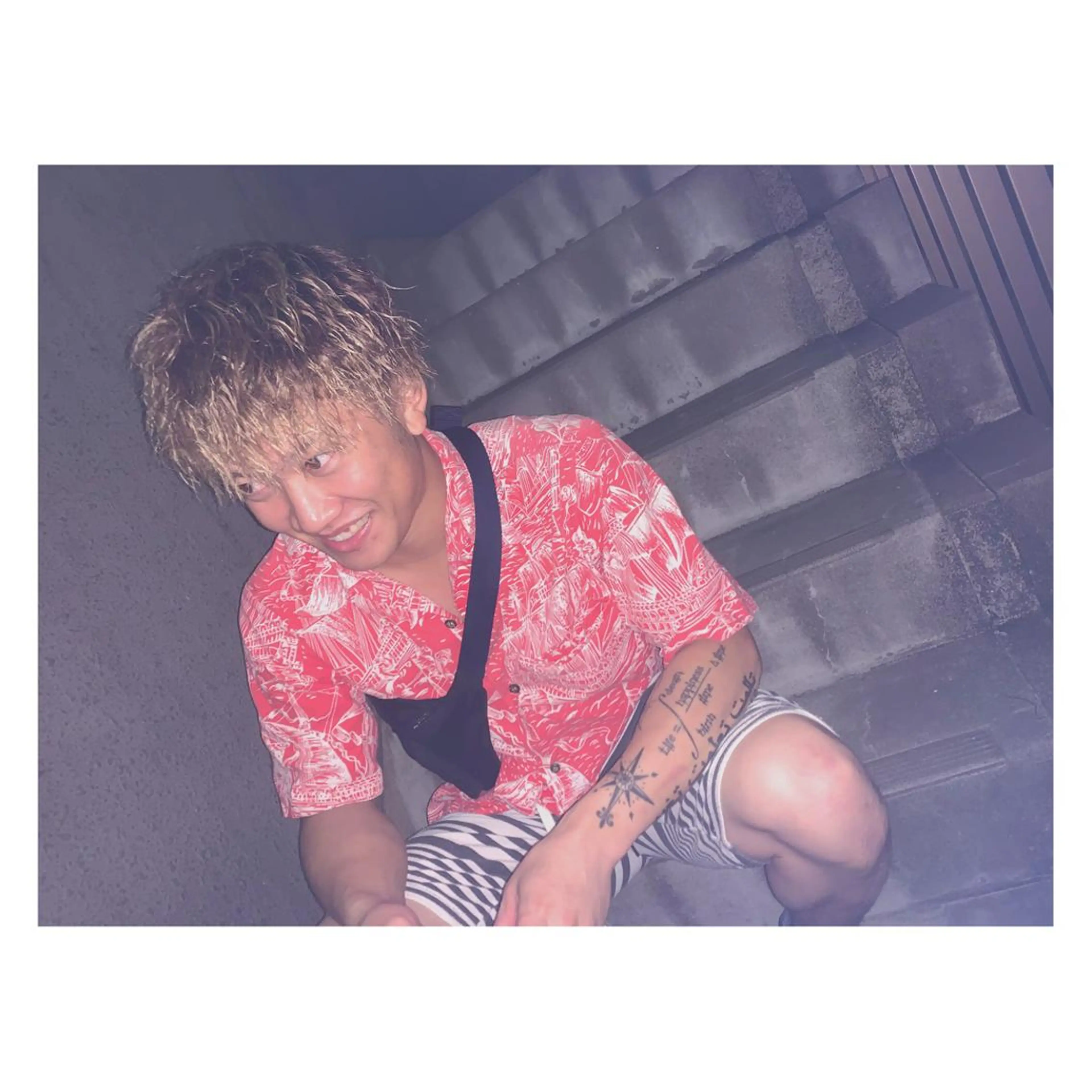 ショート カラー パーマ メンズ ange☞ soutaのヘアスタイル