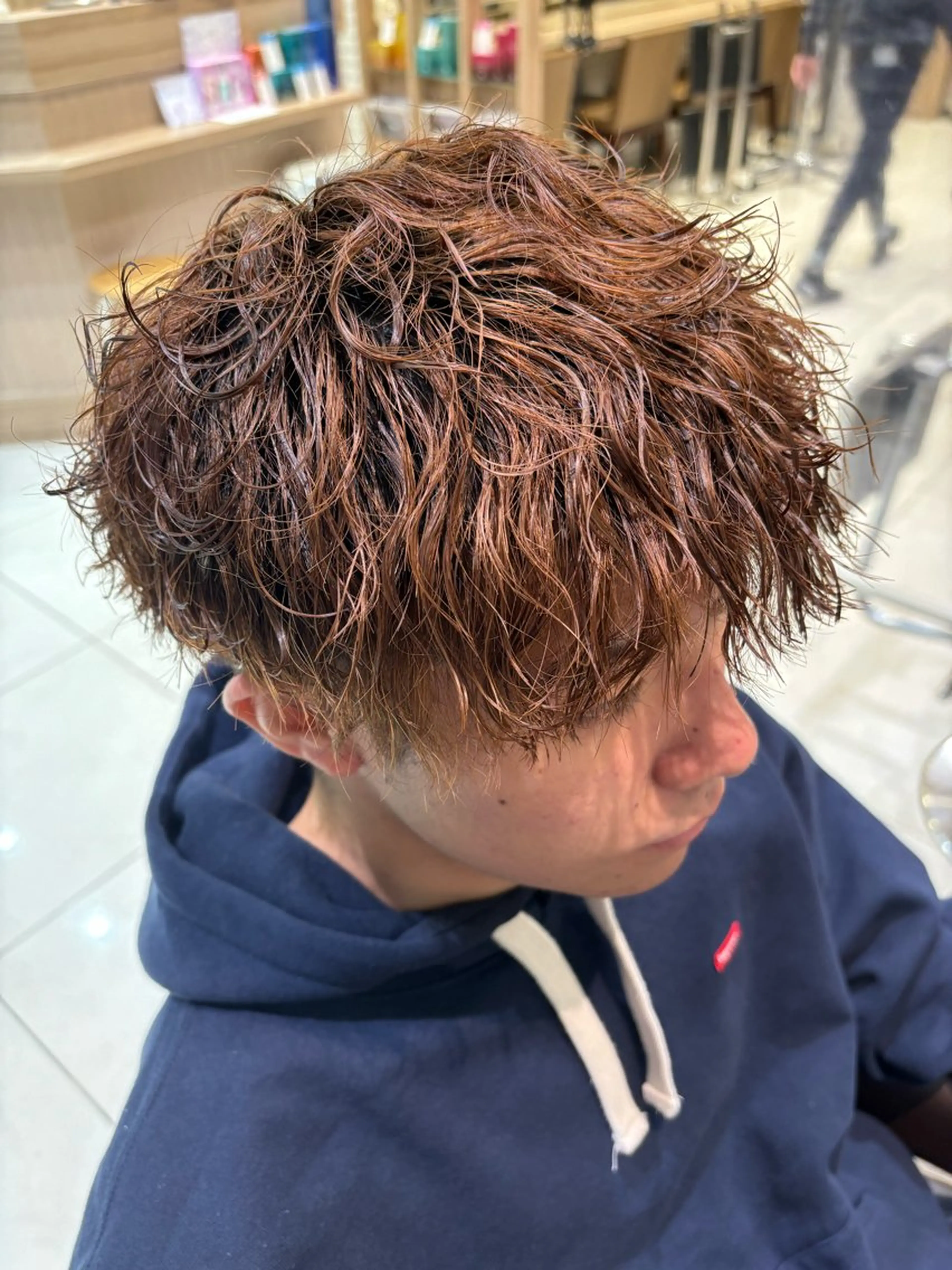 パーマ メンズ メンズパーマ 波巻きパーマ カット ヘアカラー 波巻き･カルマ パーマ特化/aoiのヘアスタイル