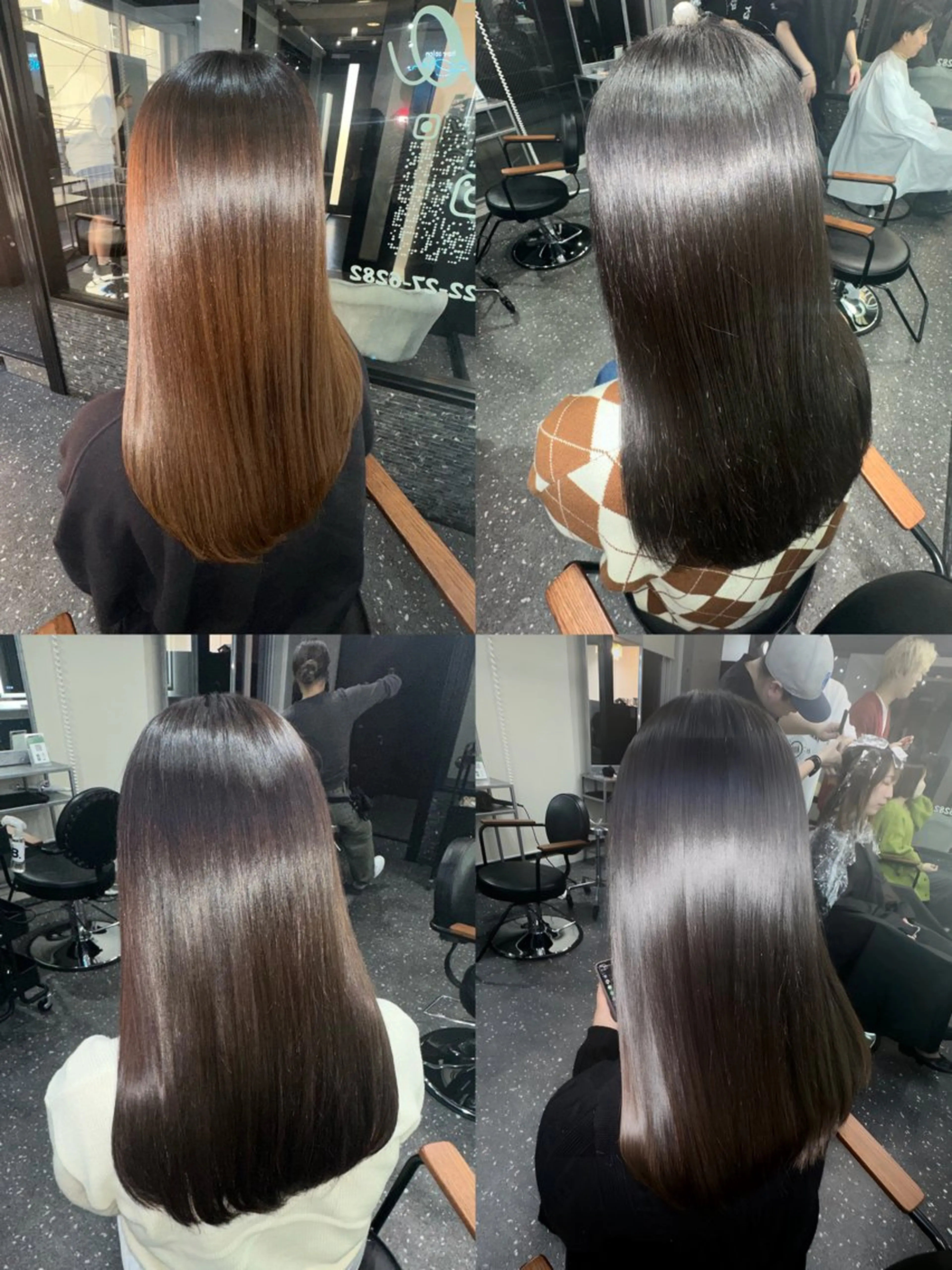 ロング パーマ 縮毛矯正 トリートメント 髪質改善⭐️縮毛矯正 中野⭐️Rinaのヘアスタイル