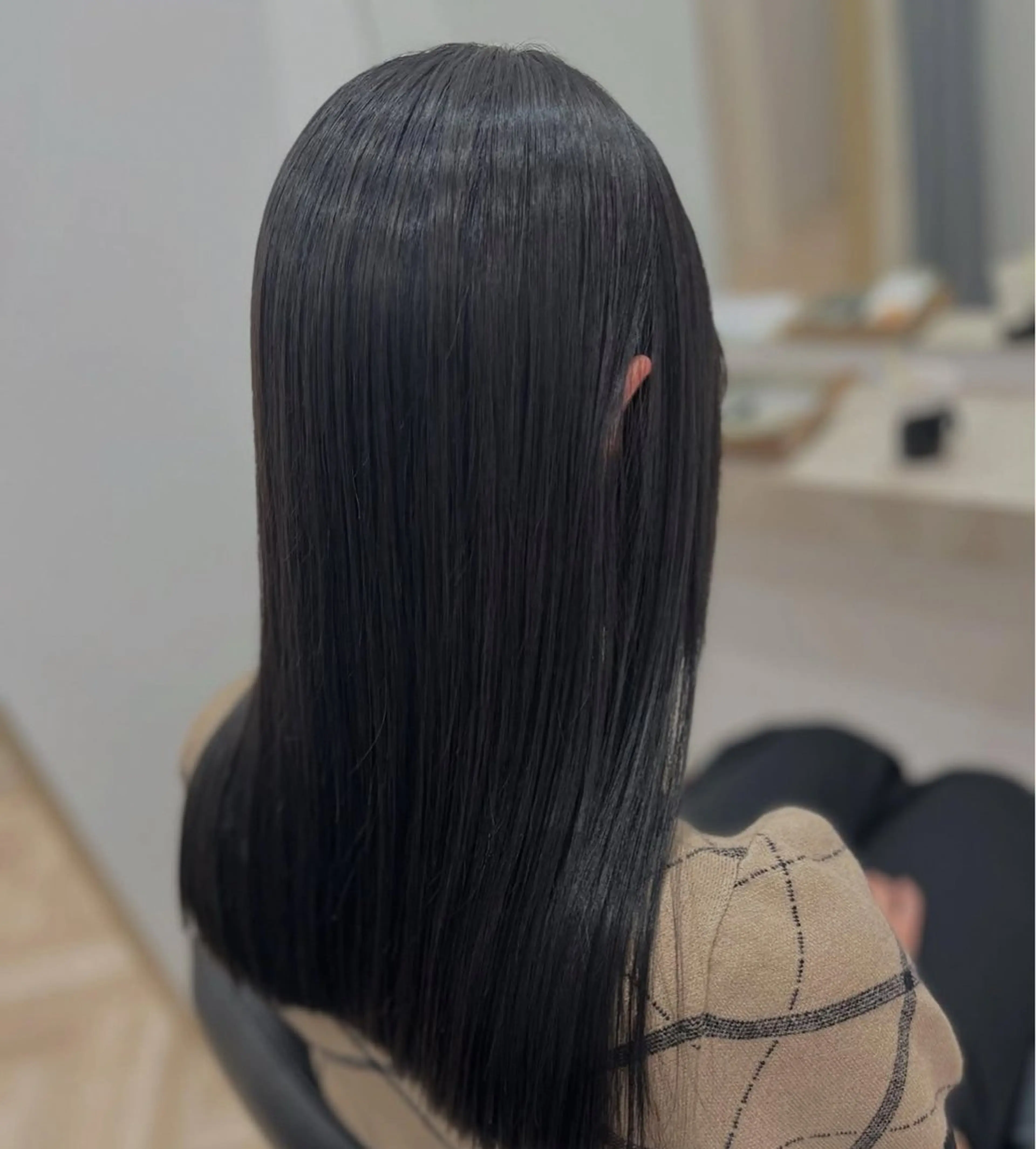 セミロング 縮毛矯正 カット 縮毛矯正 トリートメント 🫧ぷる艶カラー🫧 Yuubi🦩のヘアスタイル