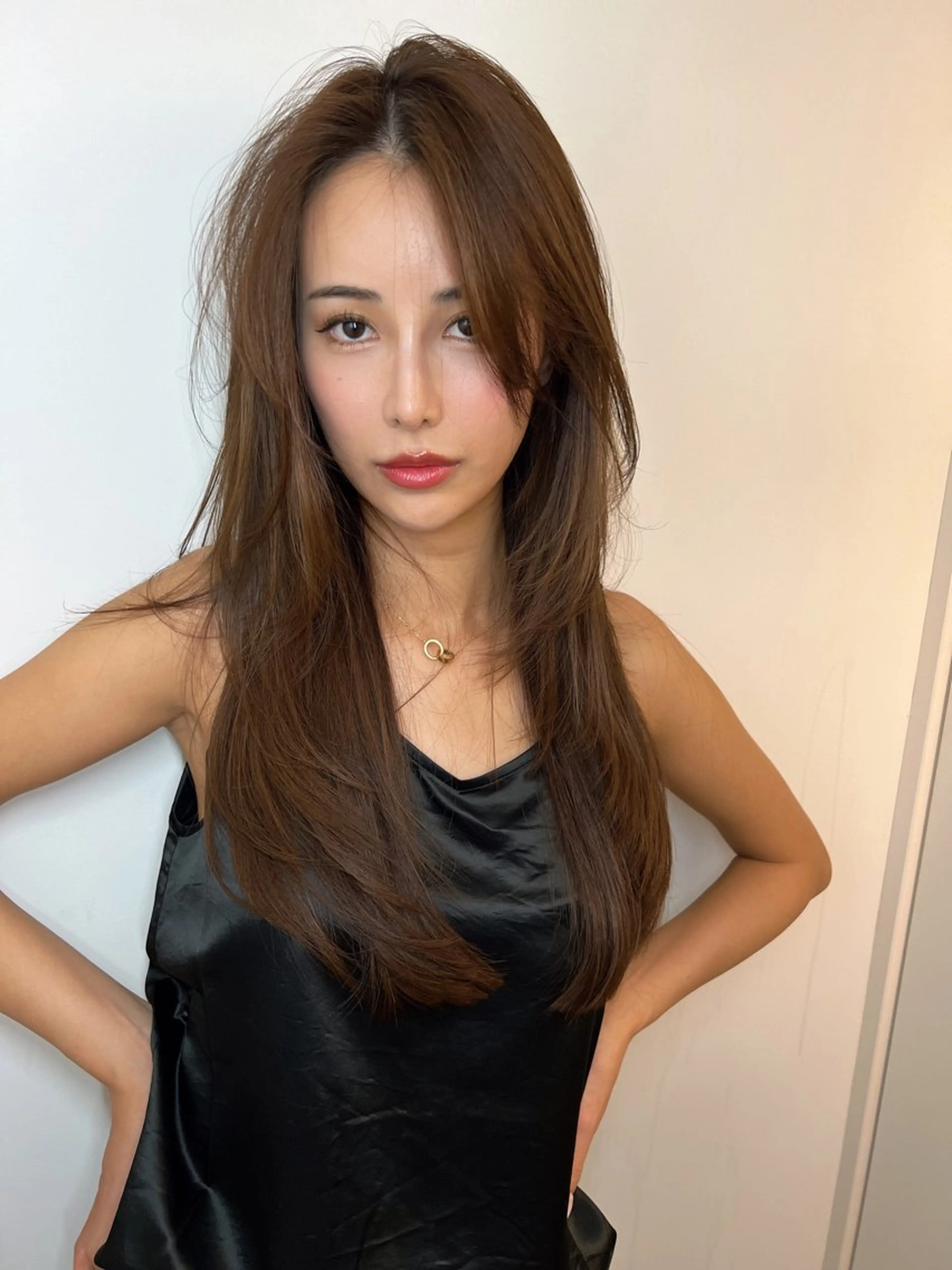 ロング 🇨🇳ワンホンヘア 下田鉄也のヘアスタイル