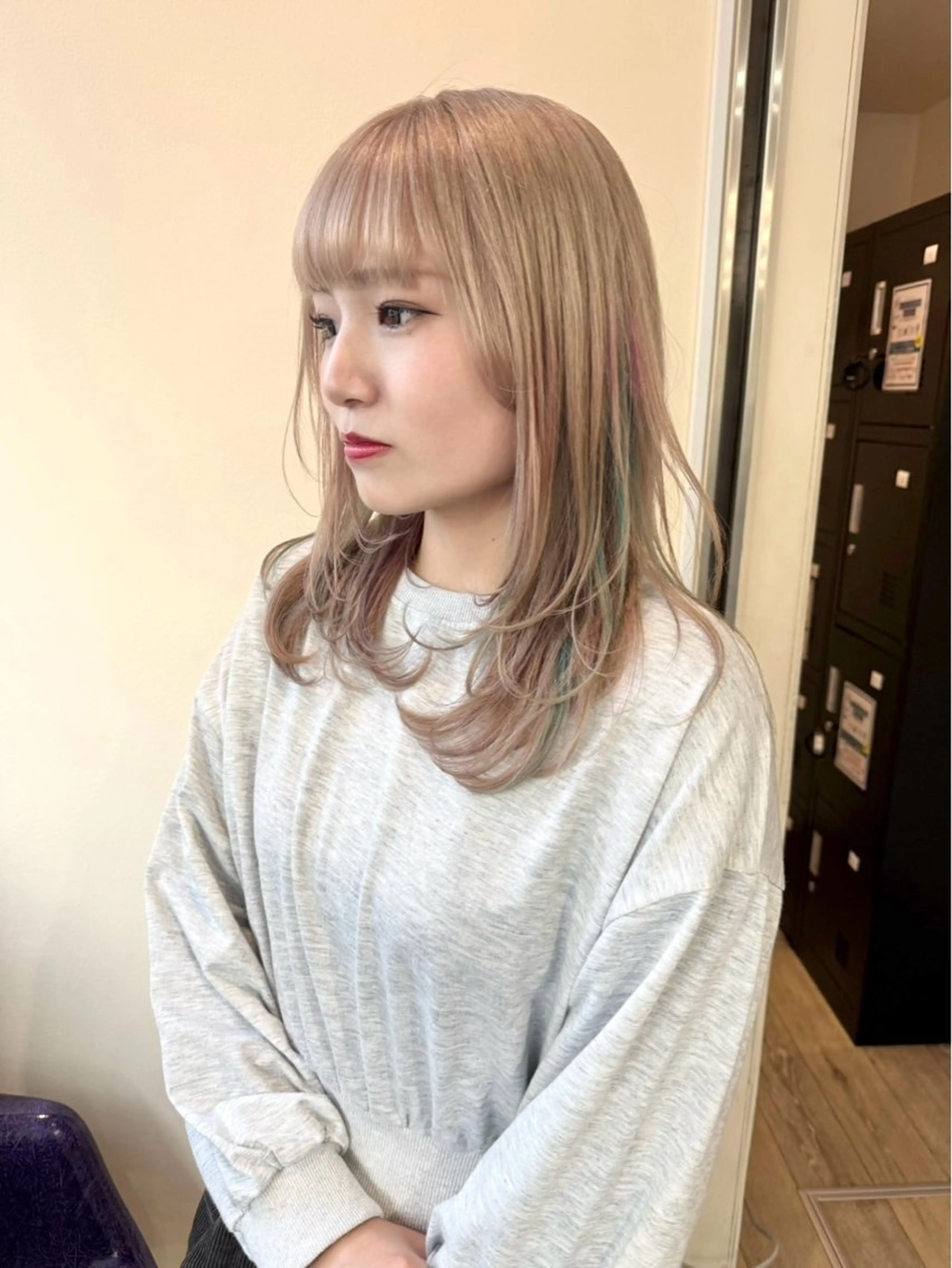 ミディアム カラー brick masayaのヘアスタイル