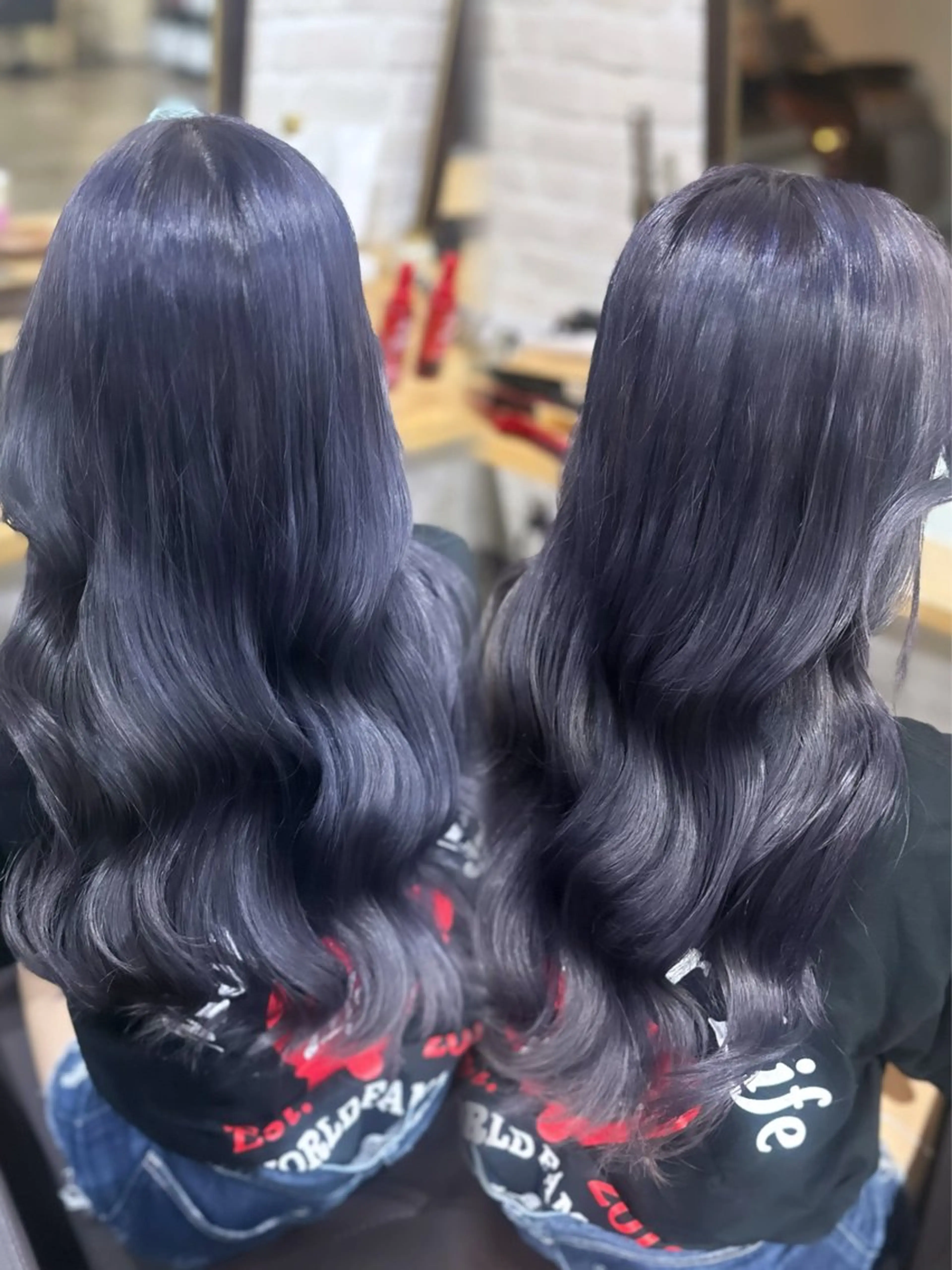 ロング カラー ラベンダーカラー シルバー ヘアカラー トリートメント 茉音 茉音のヘアスタイル