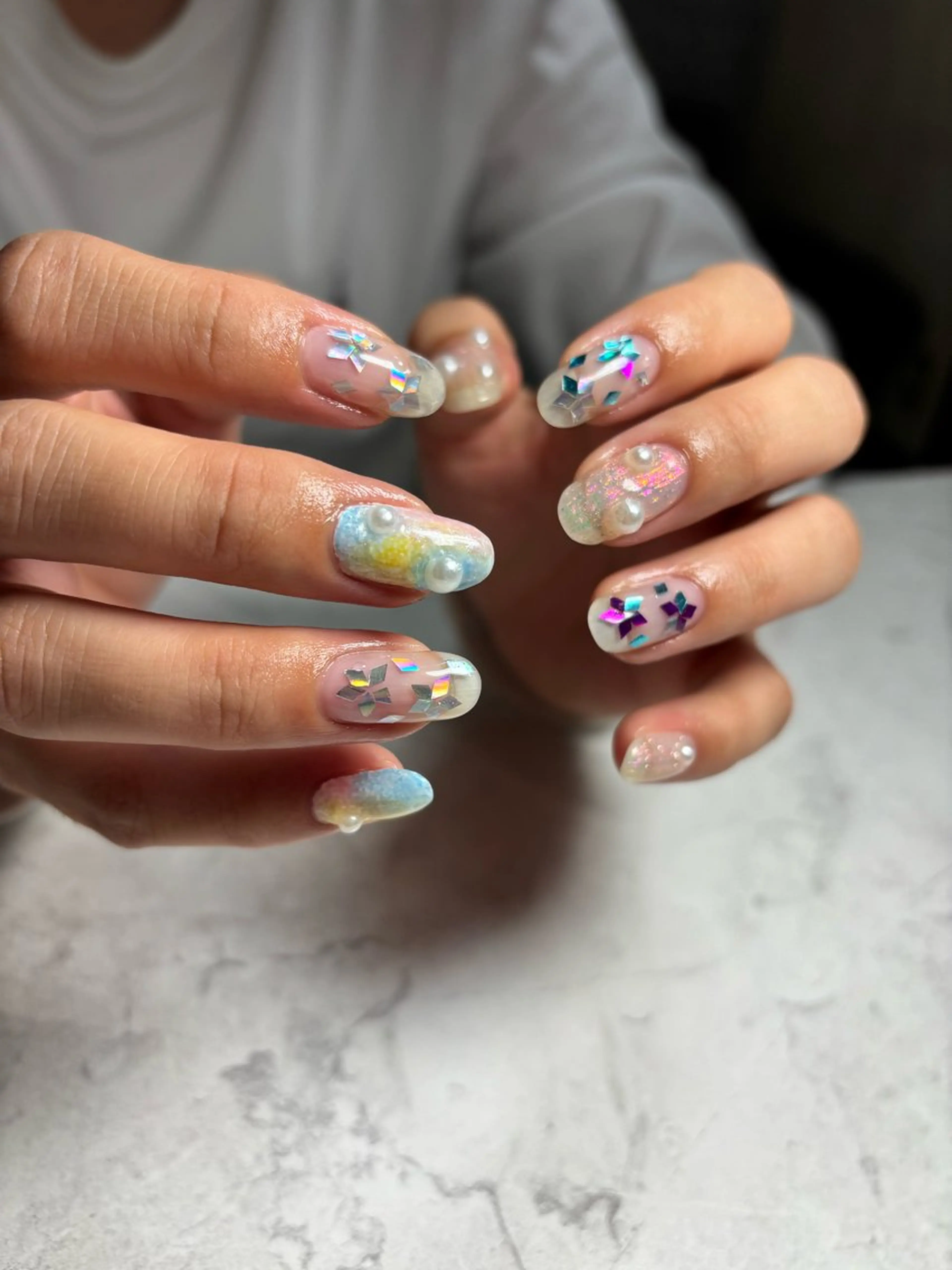 ネイル 春ネイル ハンドネイル Osakana.nail所属・osakana nailのネイルデザイン