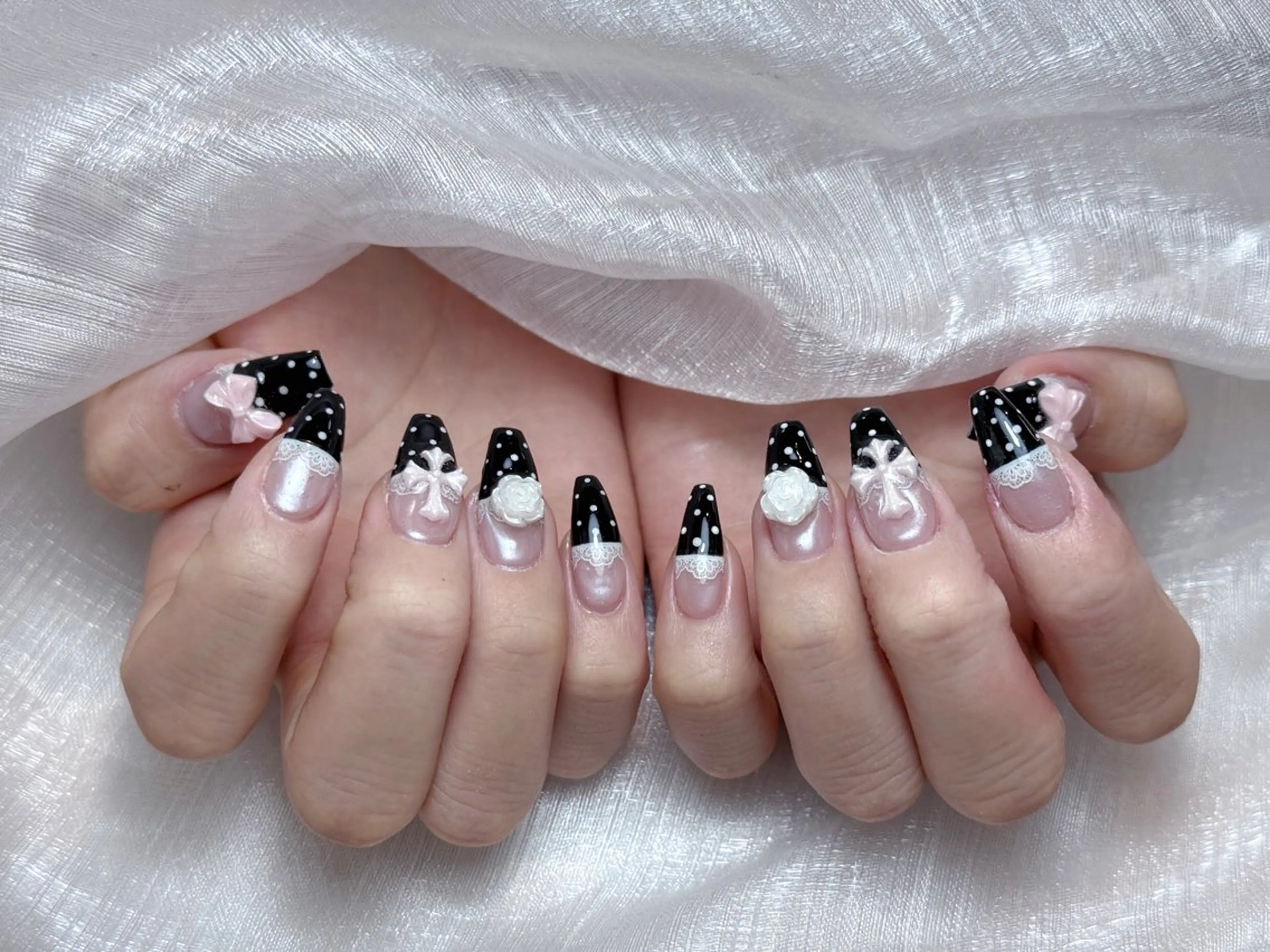 ネイル アートネイル 成人式 ジェルネイル ニュアンスネイル 夏ネイル ハンドネイル Jenn Nail_ ヘビのネイルデザイン