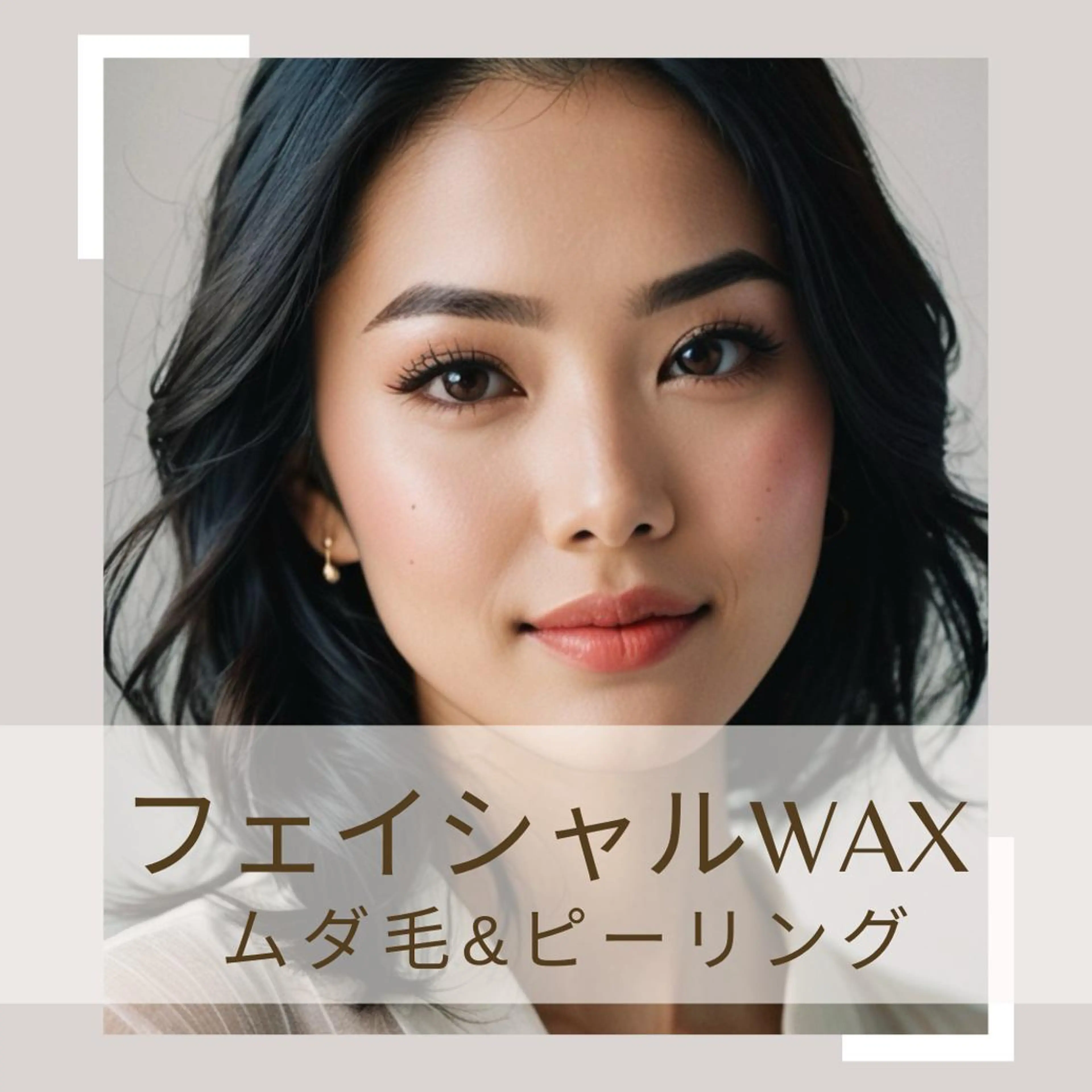 【全顔Wax】古い角質とムダ毛除去のピーリング効果でツヤツヤ透明肌🫧の写真
