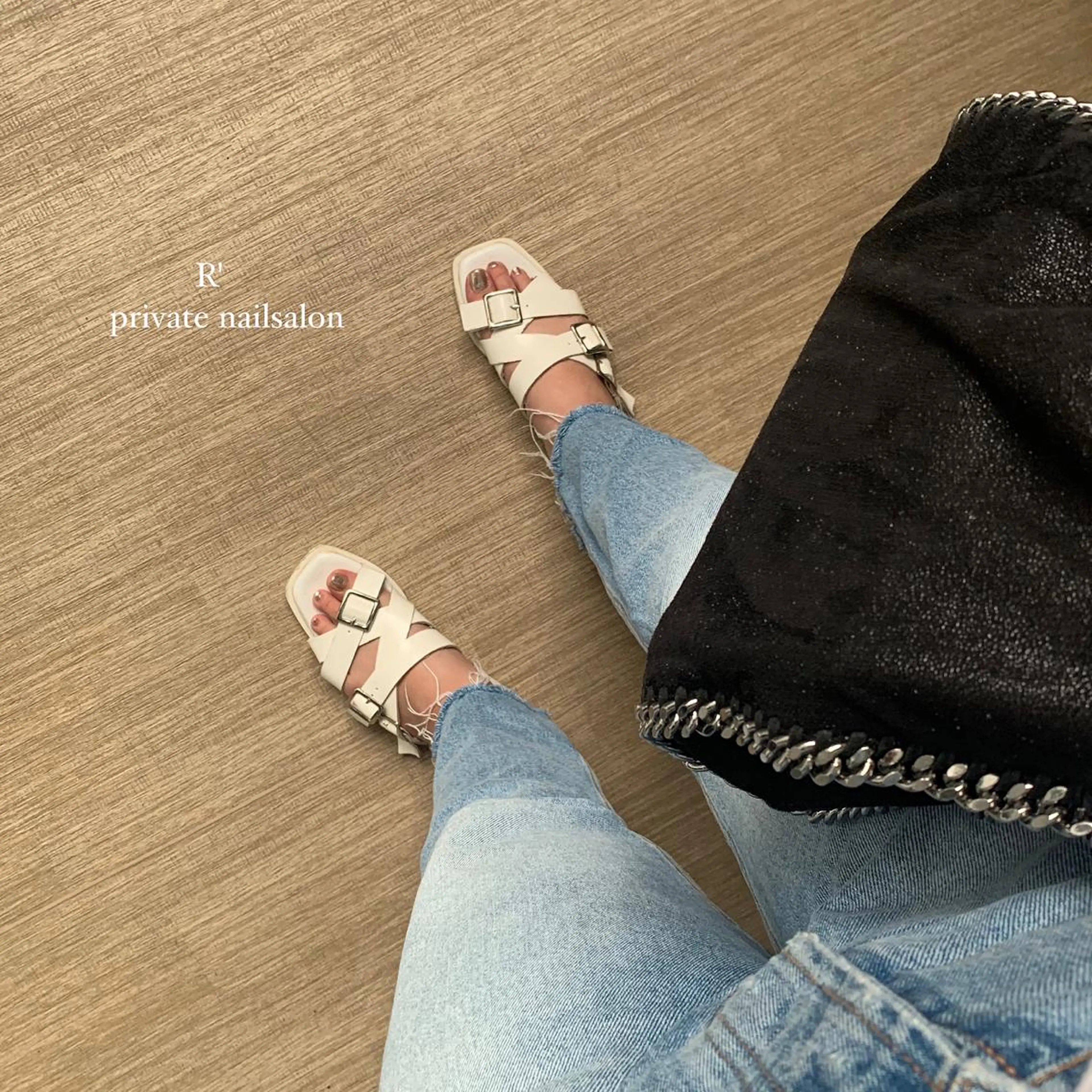 ネイル クリアネイル ミラーネイル Bersinar nail所属・Bersinar nail(rina)のネイルデザイン