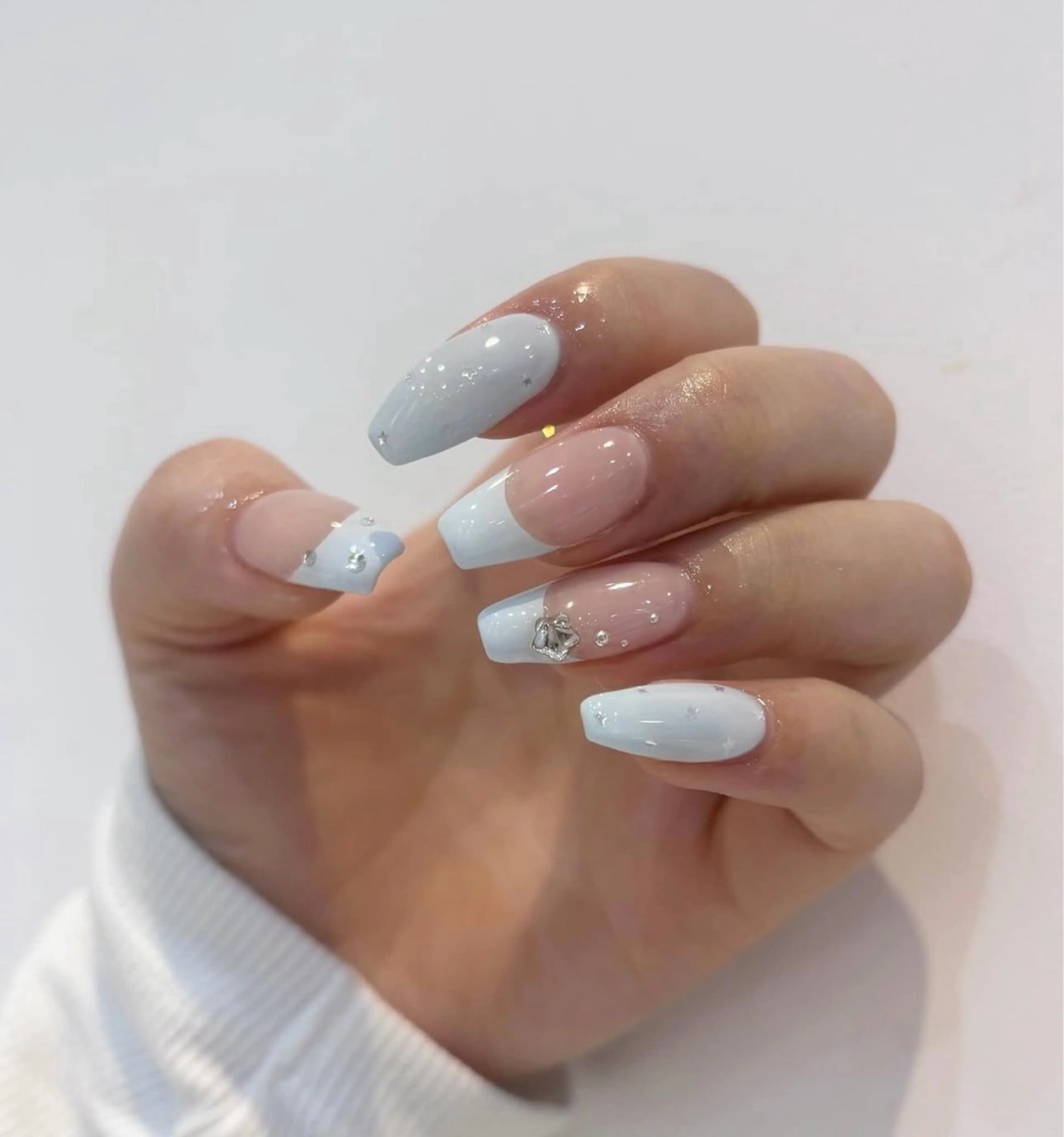 ネイル 韓国ネイル 持ち込み ニュアンスネイル ネイルチップ ハンドネイル TABI ANA.CHUOのネイルデザイン