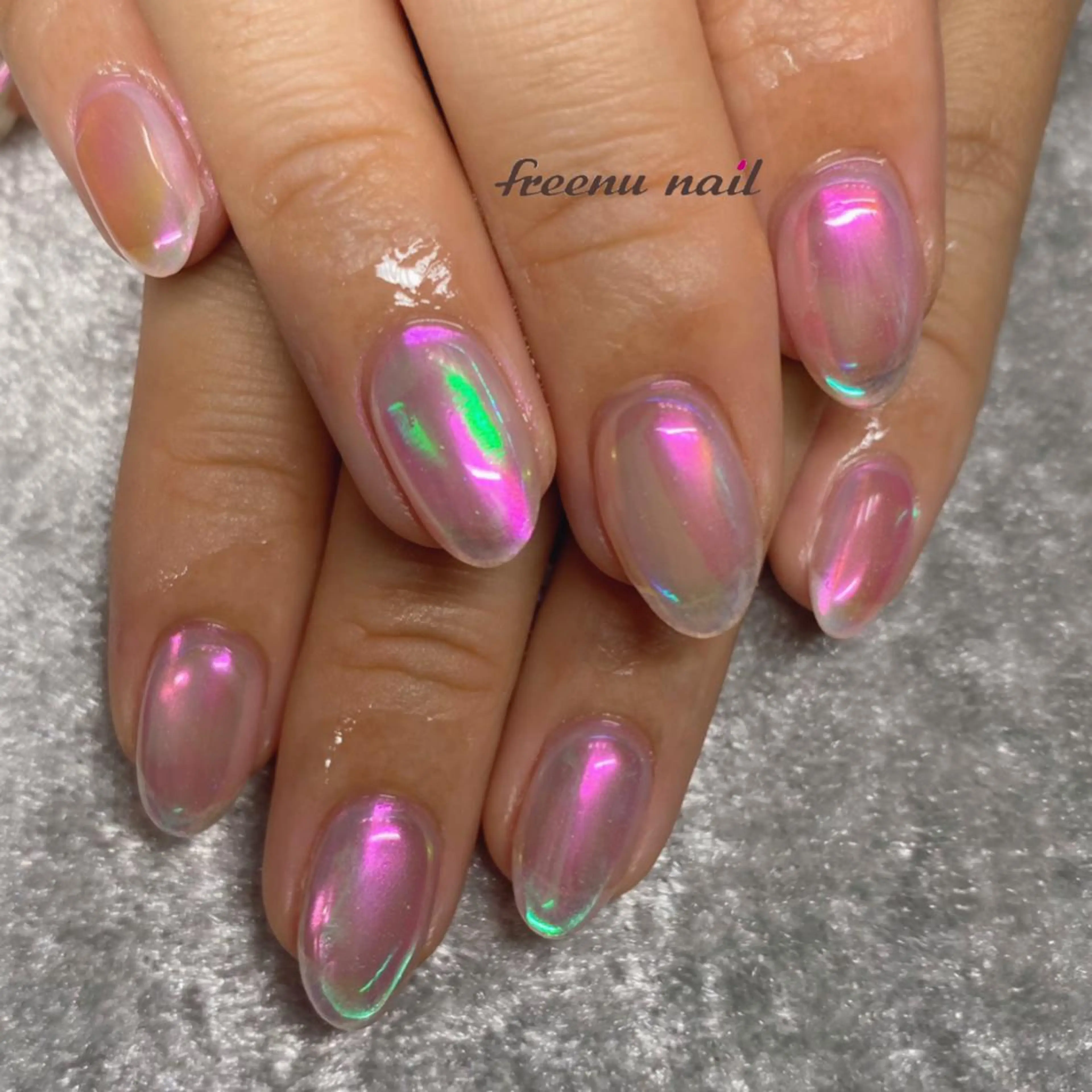 ネイル 氷ネイル・うるうるネイル ハンドネイル freenu nail【24H】のネイルデザイン