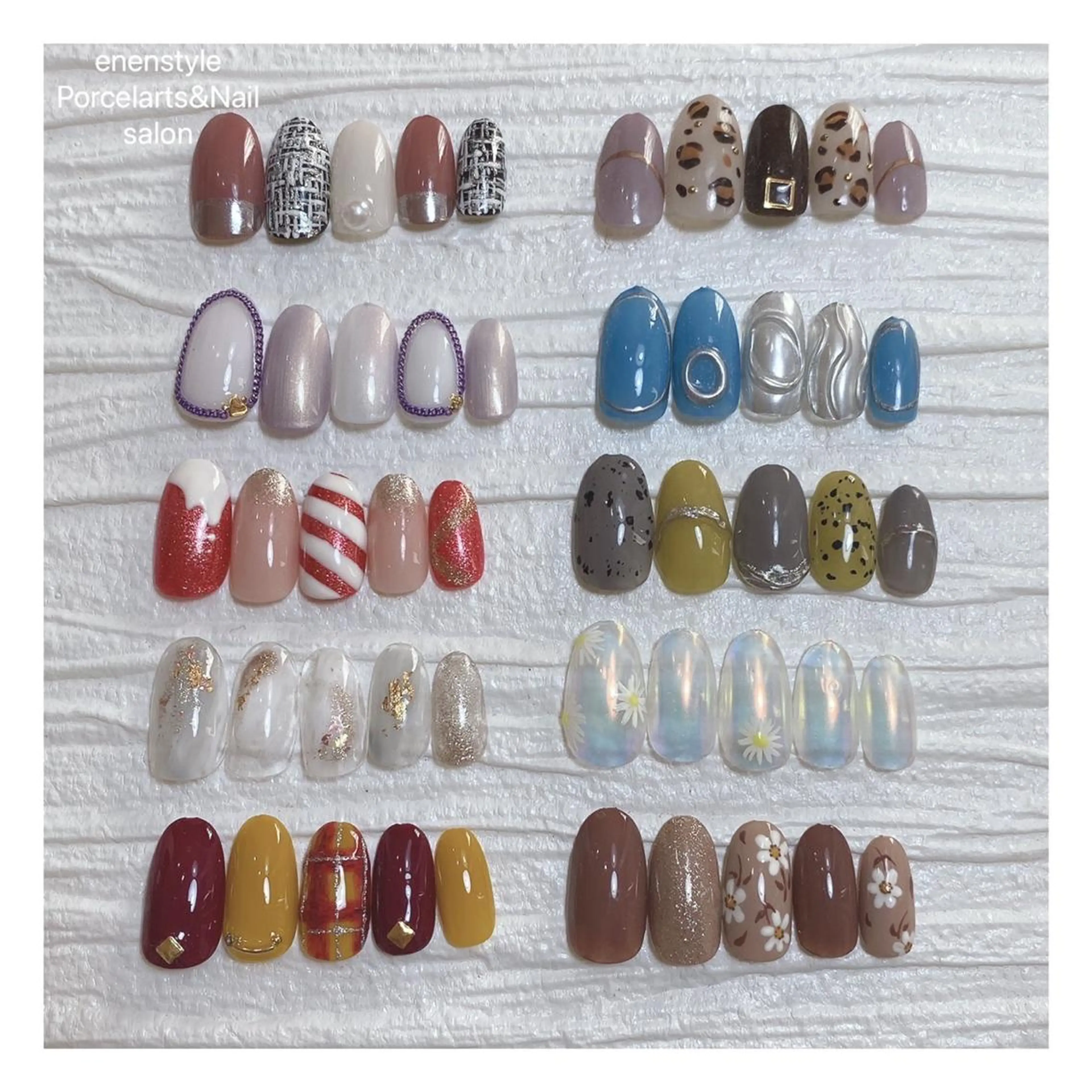 ミディアム ネイル 👑enen style👑のネイルデザイン