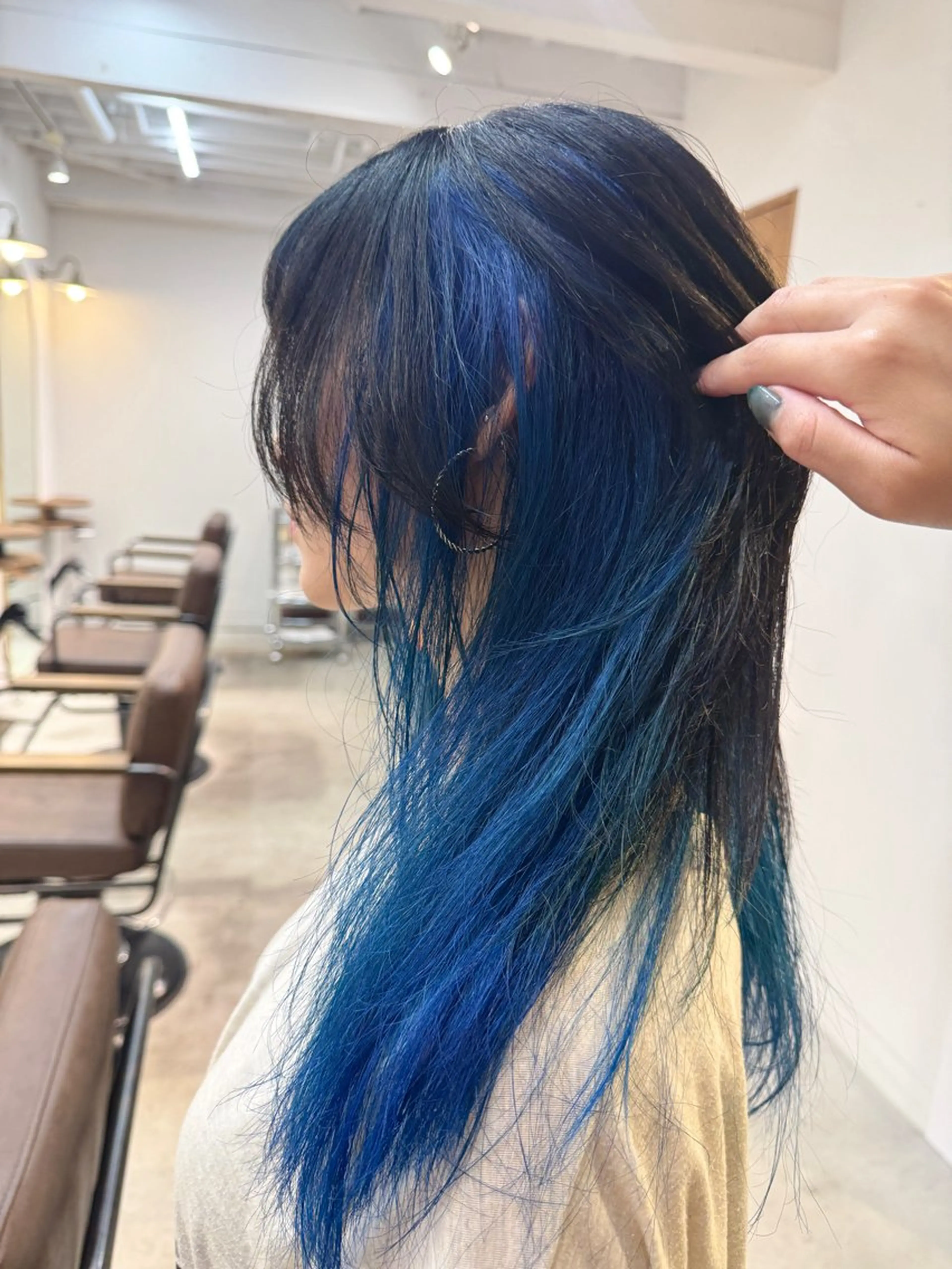 セミロング カラー ヘアカラー トリートメント 透明感カラー/ハイト ーン/メイク/umiのヘアスタイル