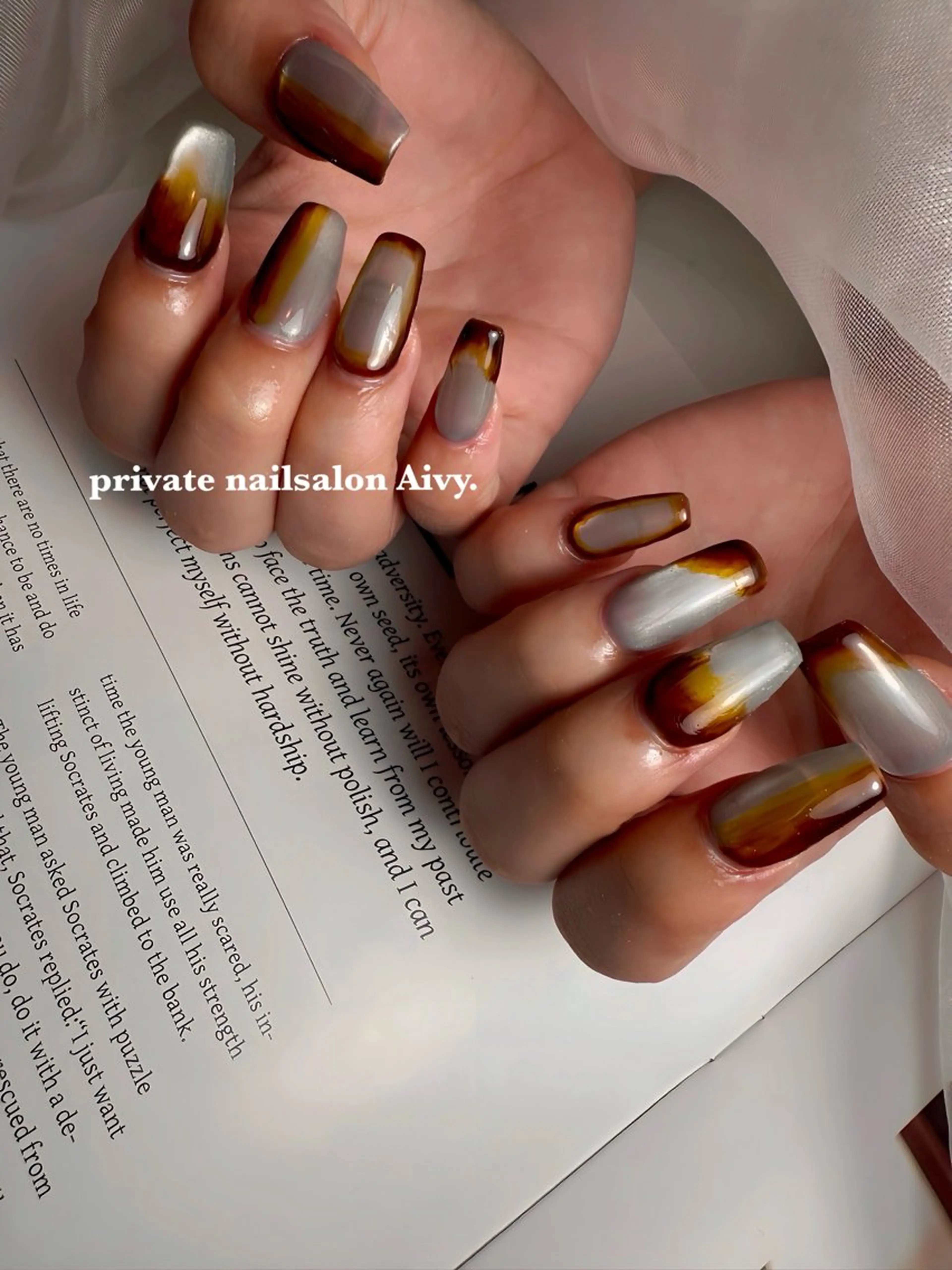 ネイル ニュアンス🌿‬ Aivy./アイビーのネイルデザイン