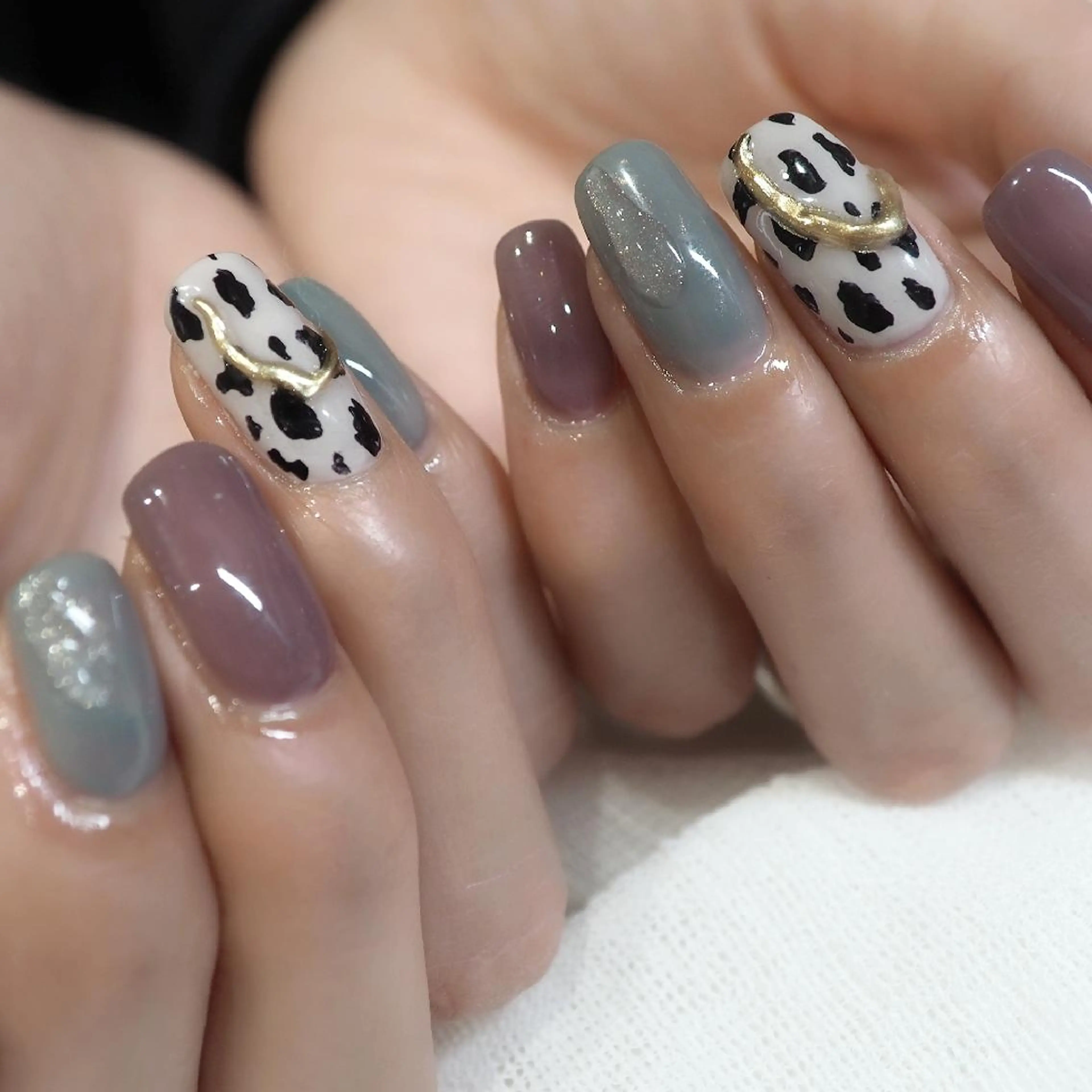 ネイル アニマル柄 infinity skyのネイルデザイン