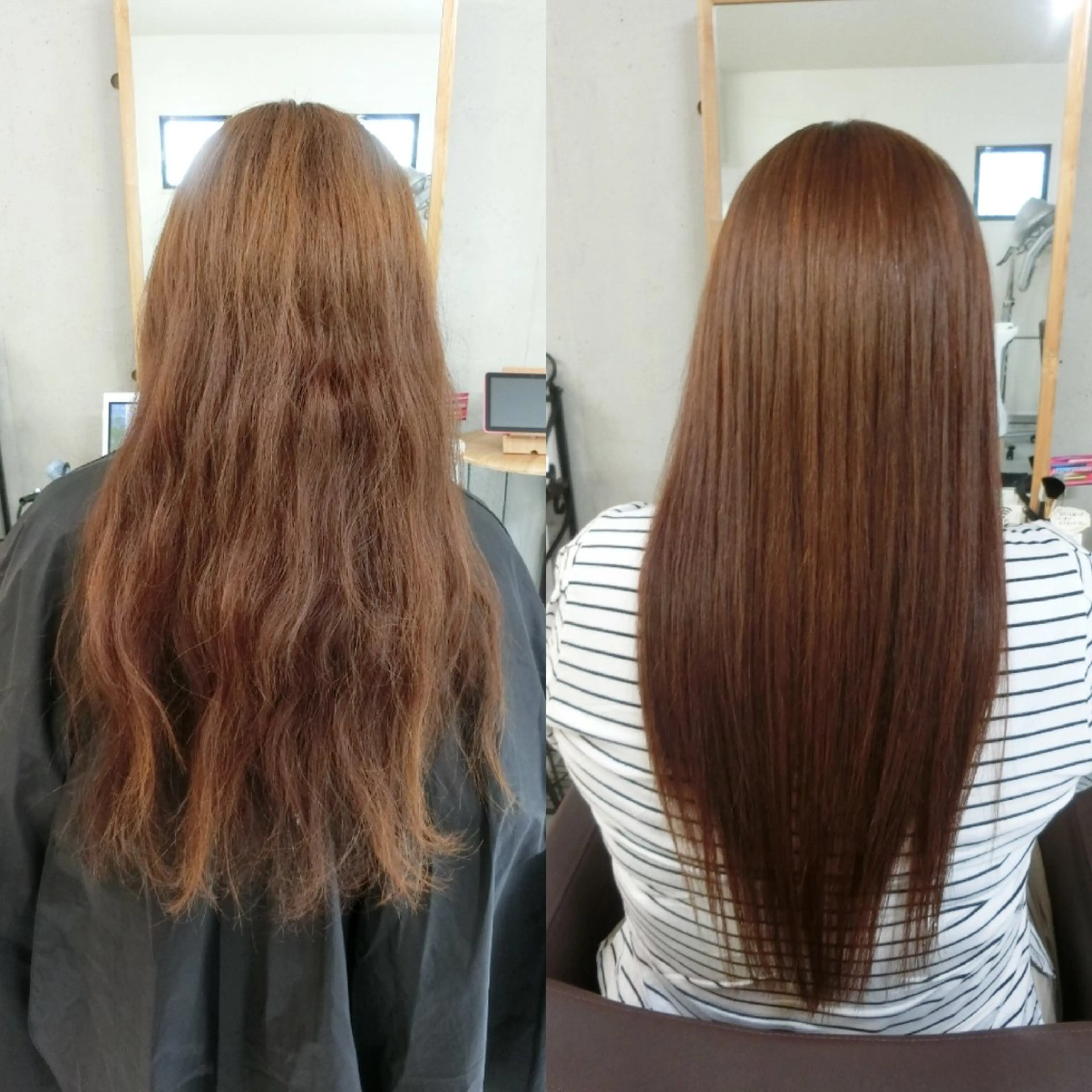 ロング パーマ カット 縮毛矯正 ma cherie 　naoのヘアスタイル