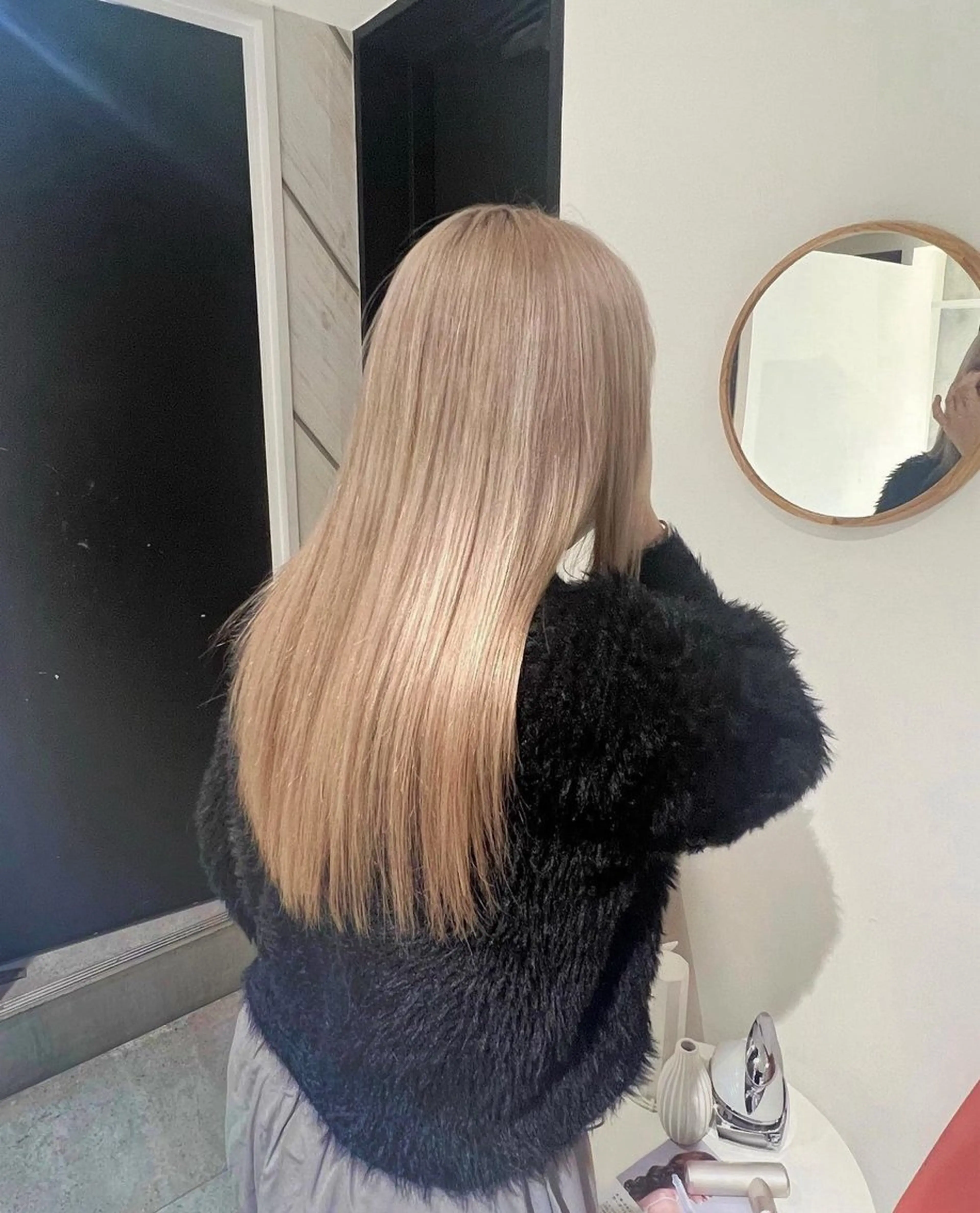 セミロング カラー ヘアカラー ai 梅田/暖色カラーのヘアスタイル