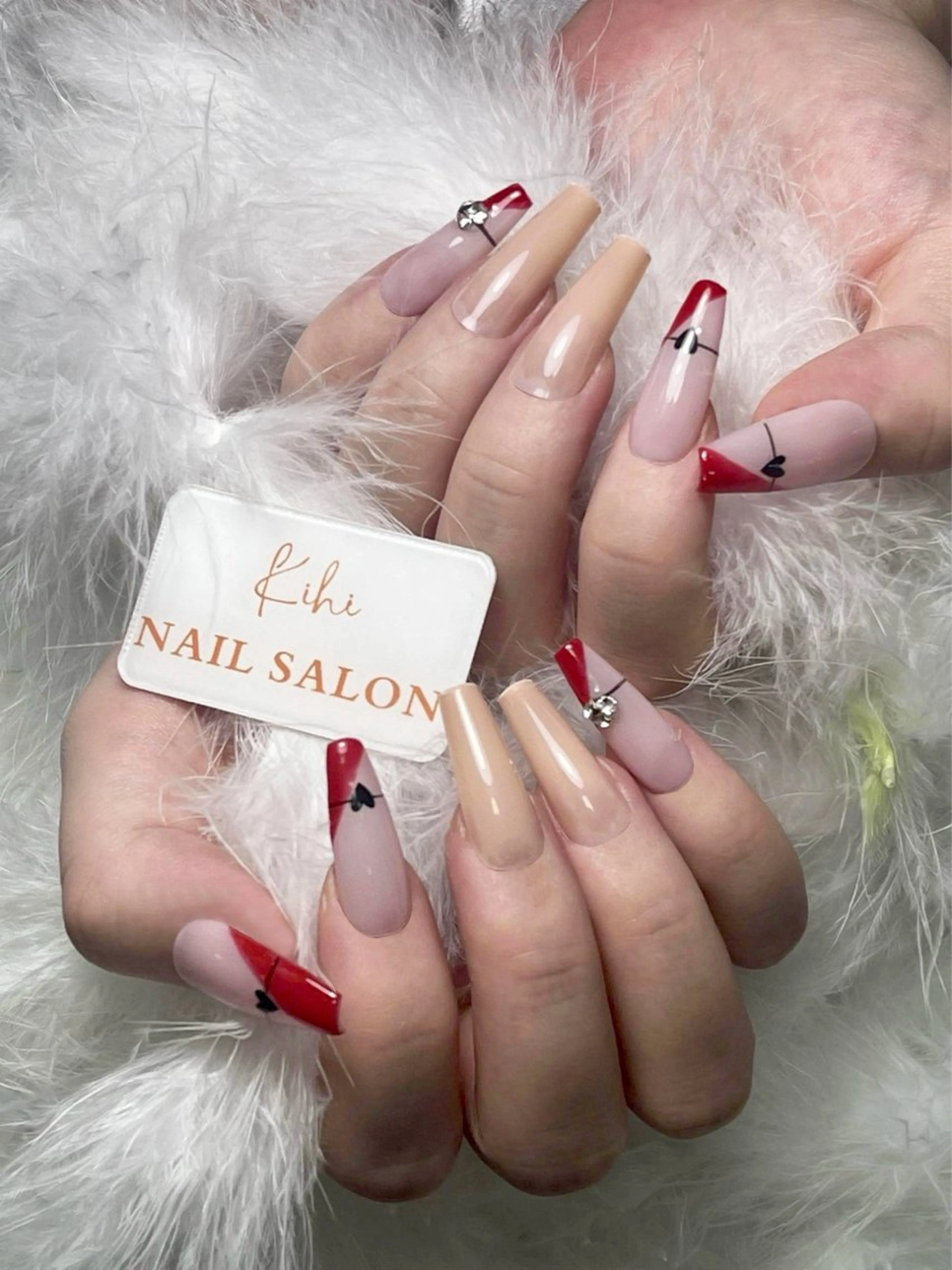 ネイル アートネイル フレンチネイル ジェルネイル グラデーション 韓国ネイル さくら💮💮 【オフ無料】のネイルデザイン