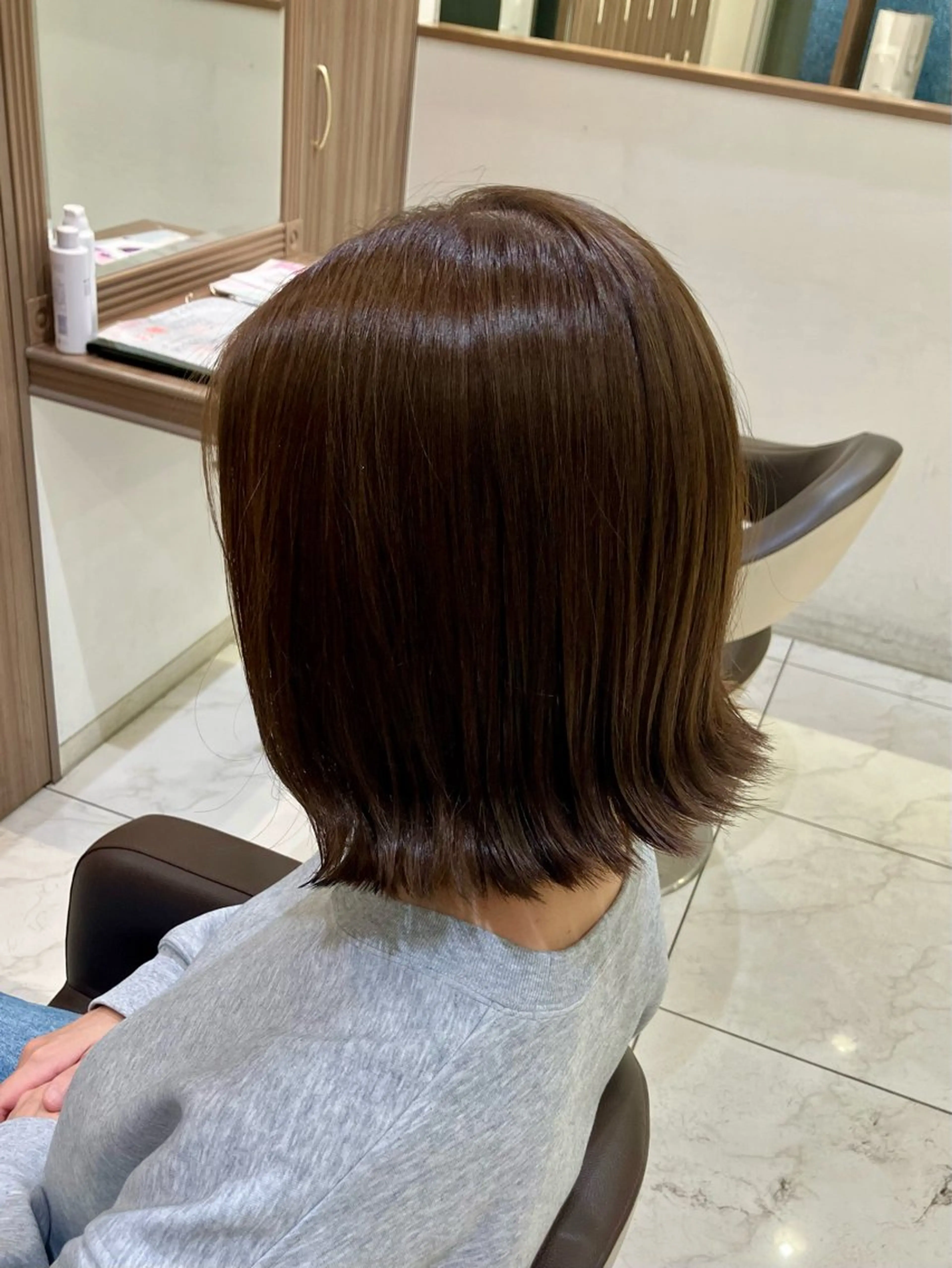 ミディアム カラー 🧡Ash 新杉田🧡山本のヘアスタイル