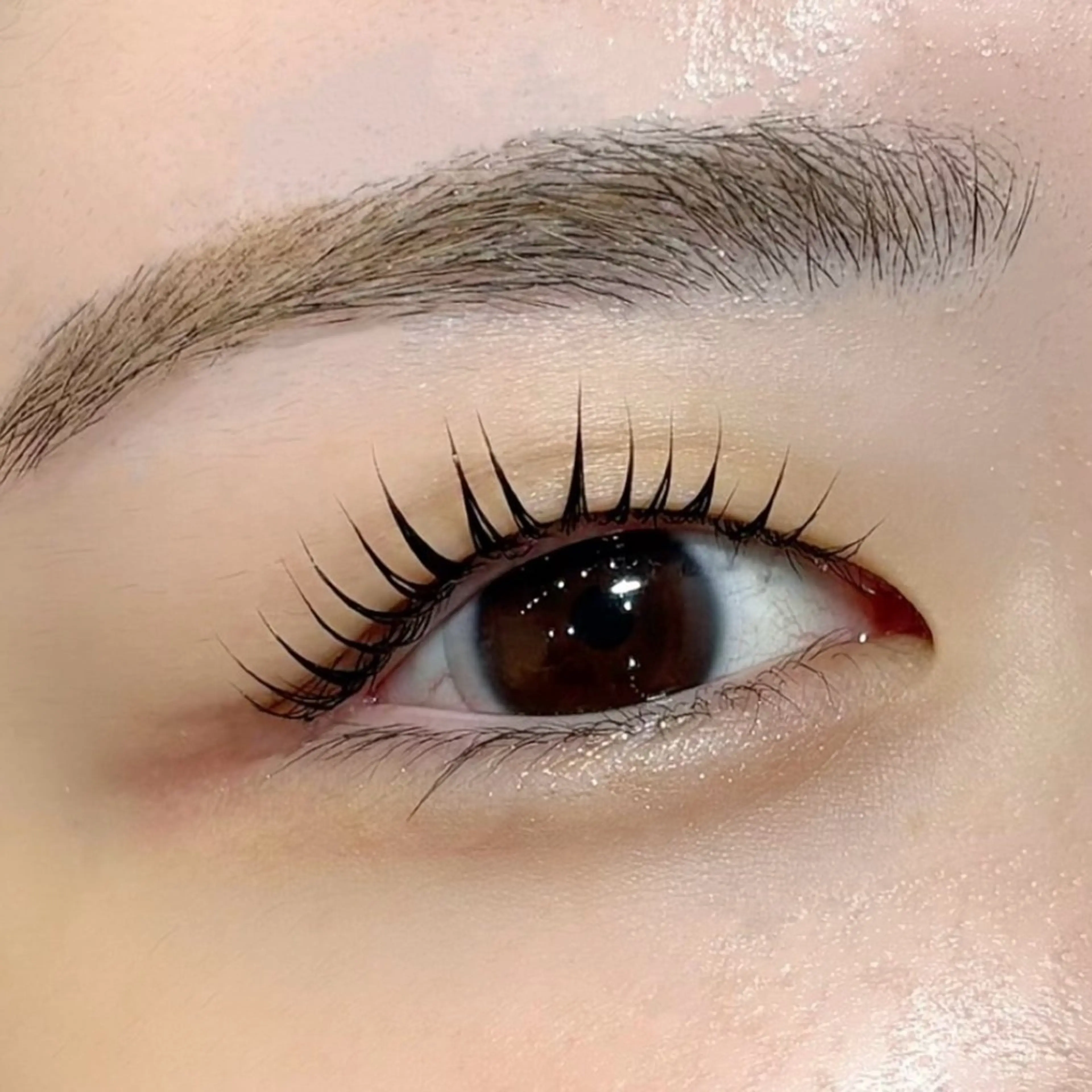 マツエク・マツパ バインドロック フラットラッシュ まつげパーマ セーブル 一重×まつ毛パーマ マツパ 🩶バインドロック まつパ🩶由佳の眉毛・アイブロウイメージ