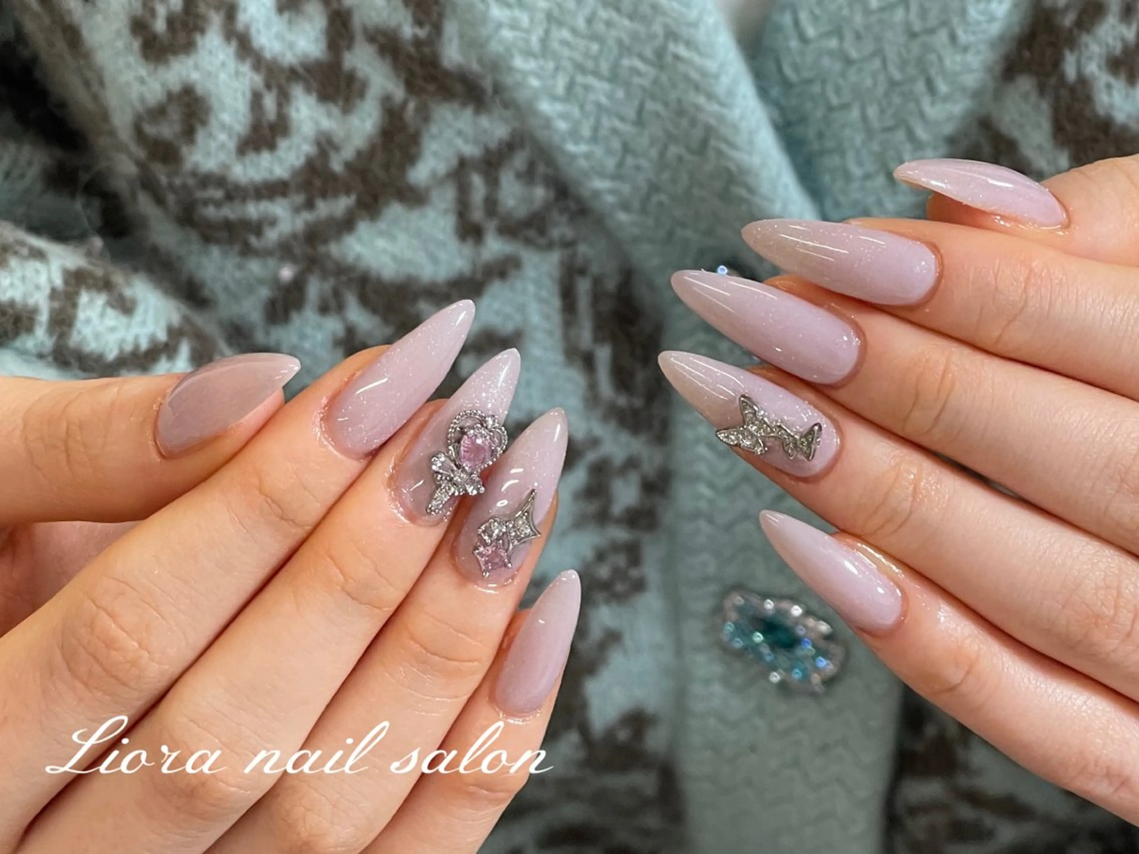 ネイル チークネイル フットネイル フレンチネイル ジェルネイル ガーリー ハンドネイル Liora nail スカルプ専門店のネイルデザイン