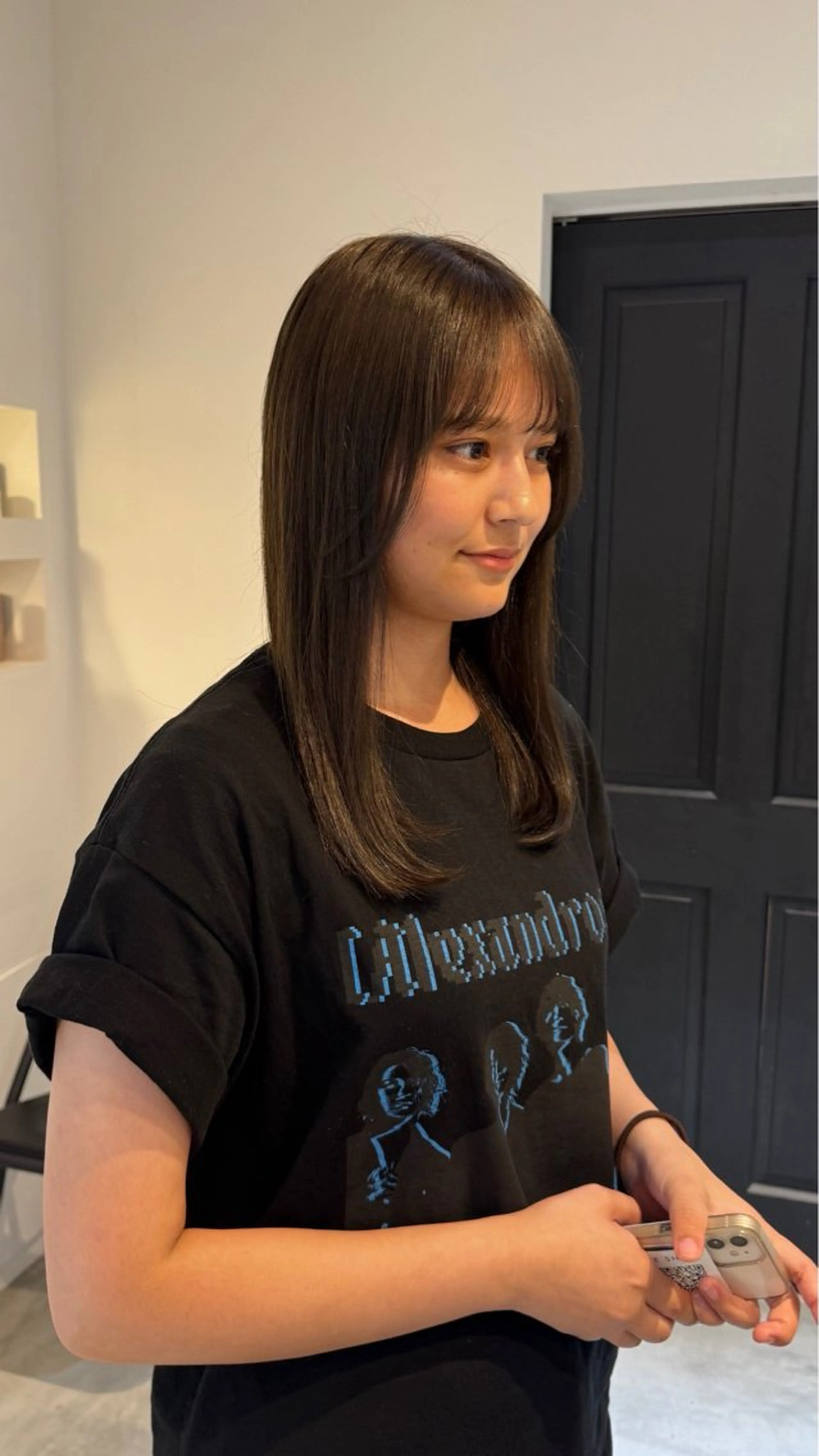 セミロング カラー ベージュカラー ブラウンカラー オリーブベージュ 華奈/オリーブ/ ベージュ/抜け感🥣のヘアスタイル