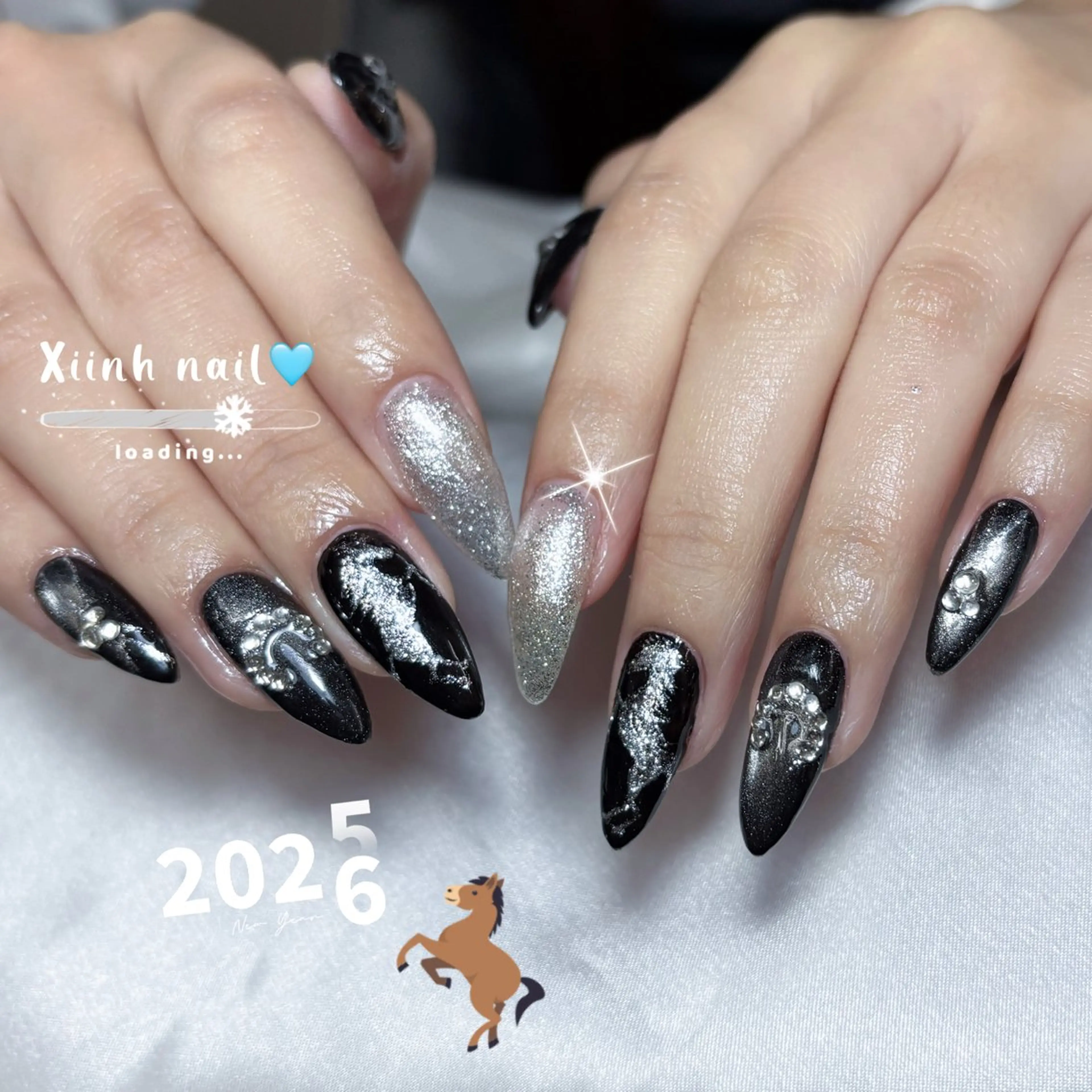 ネイル ブラウン チークネイル 桜ネイル 長さ出し フットネイル ハンドネイル XIINH NAIL SALONのネイルデザイン