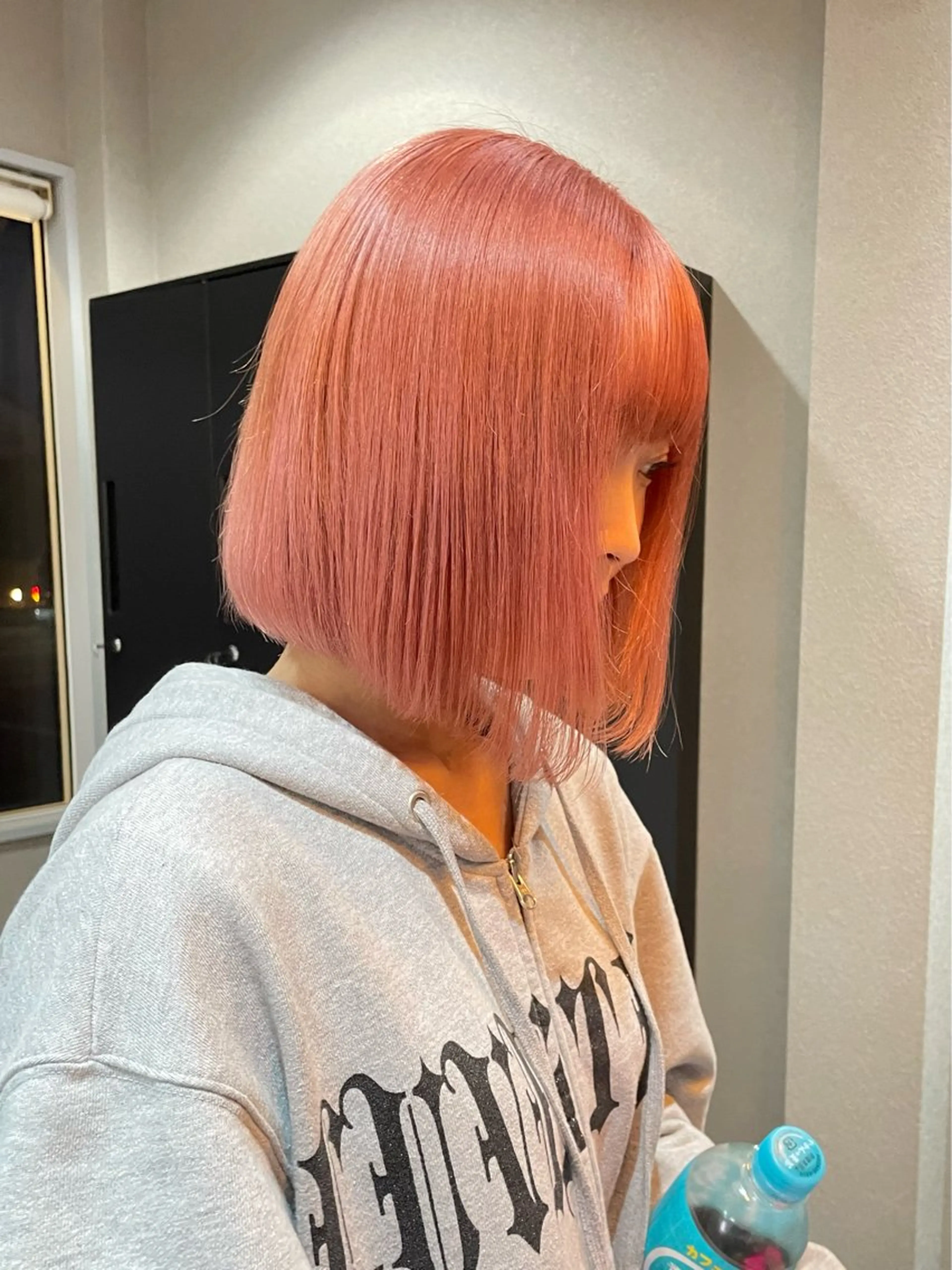 ミディアム カラー ピンクカラー ボブ HAURY(はうりー)所属・ハヤサカ マユキのヘアスタイル