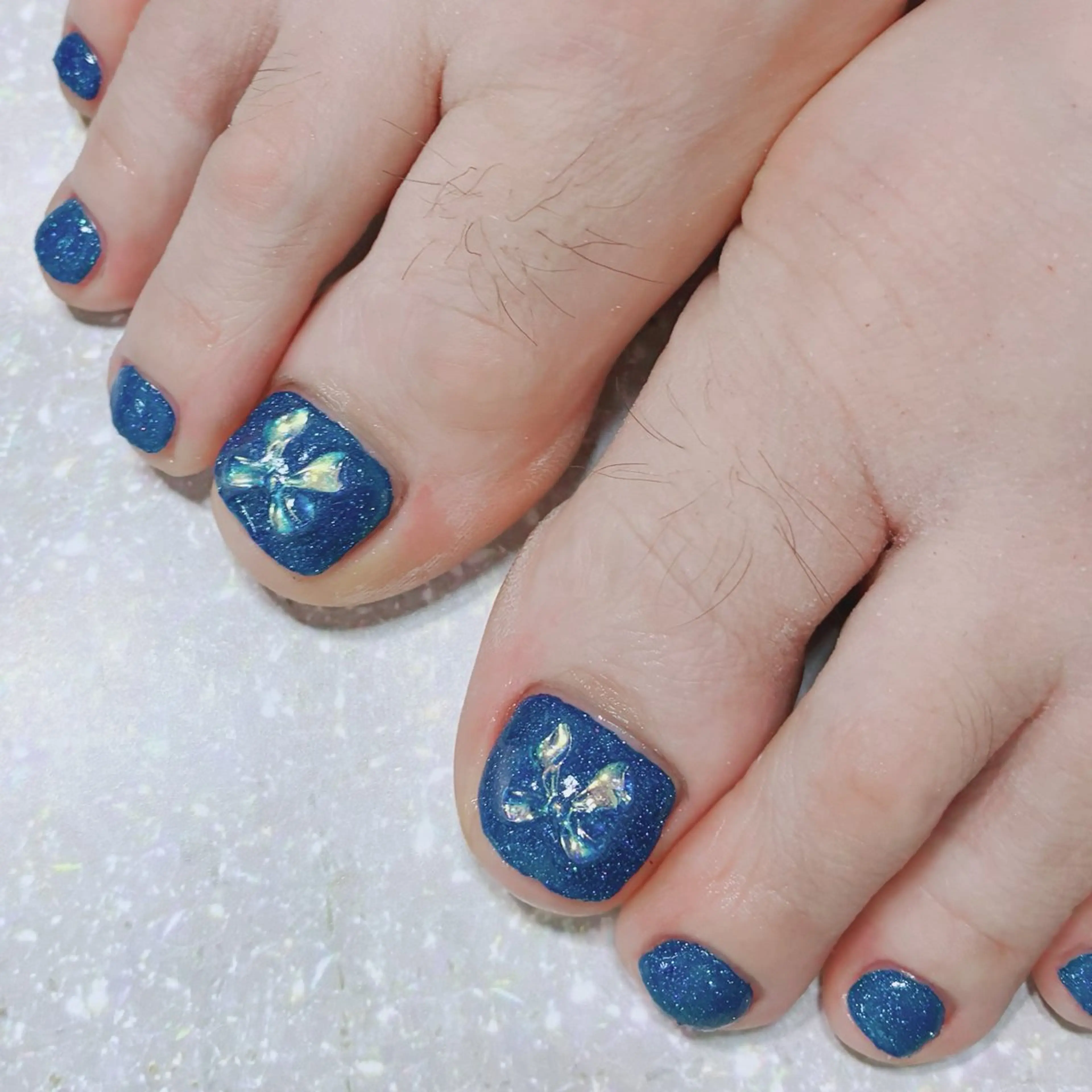 ショート フットネイル hs nail salonのネイルデザイン