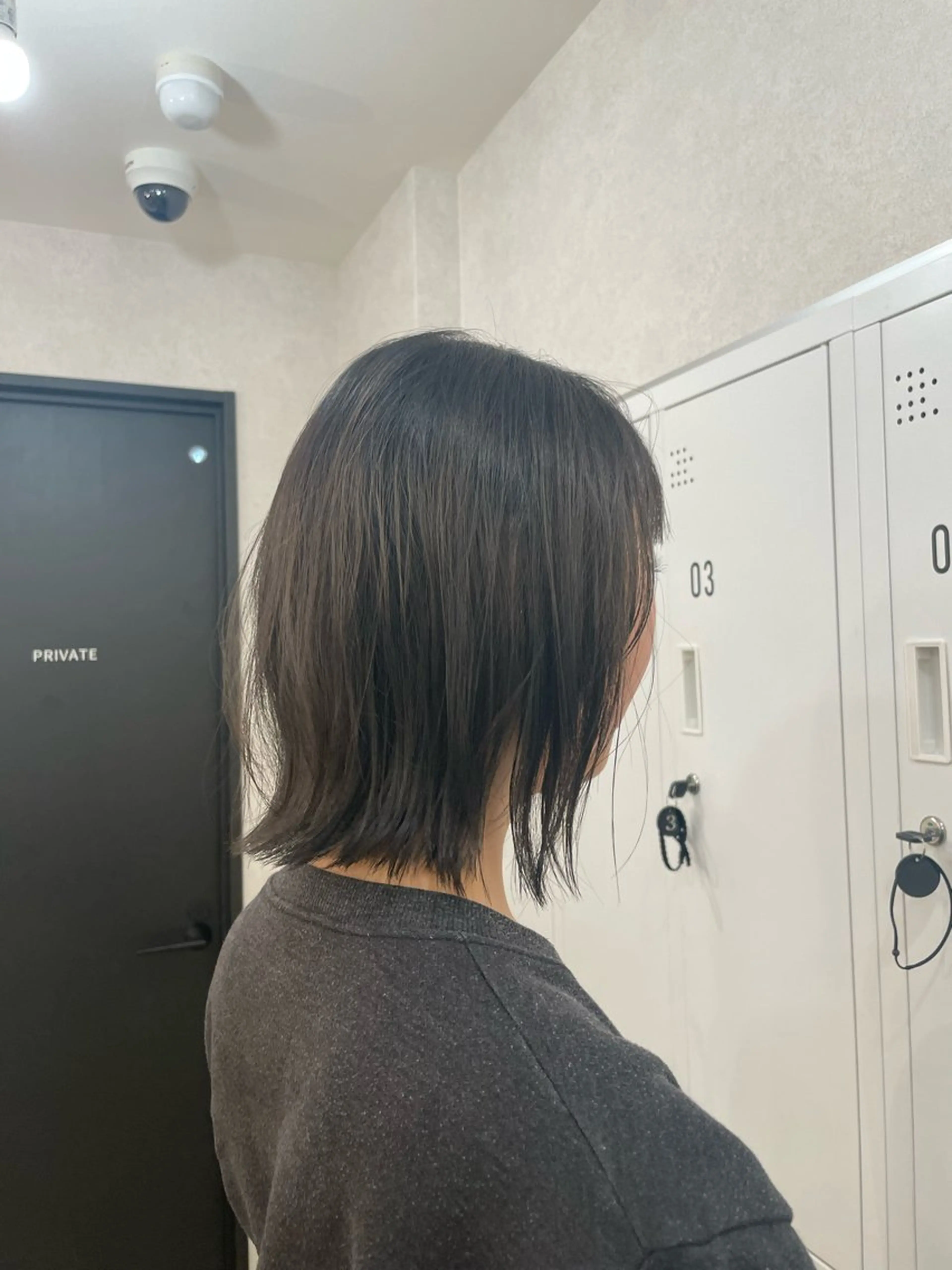 ミディアム ボブ 外ハネヘア 植原 遥夏のヘアスタイル