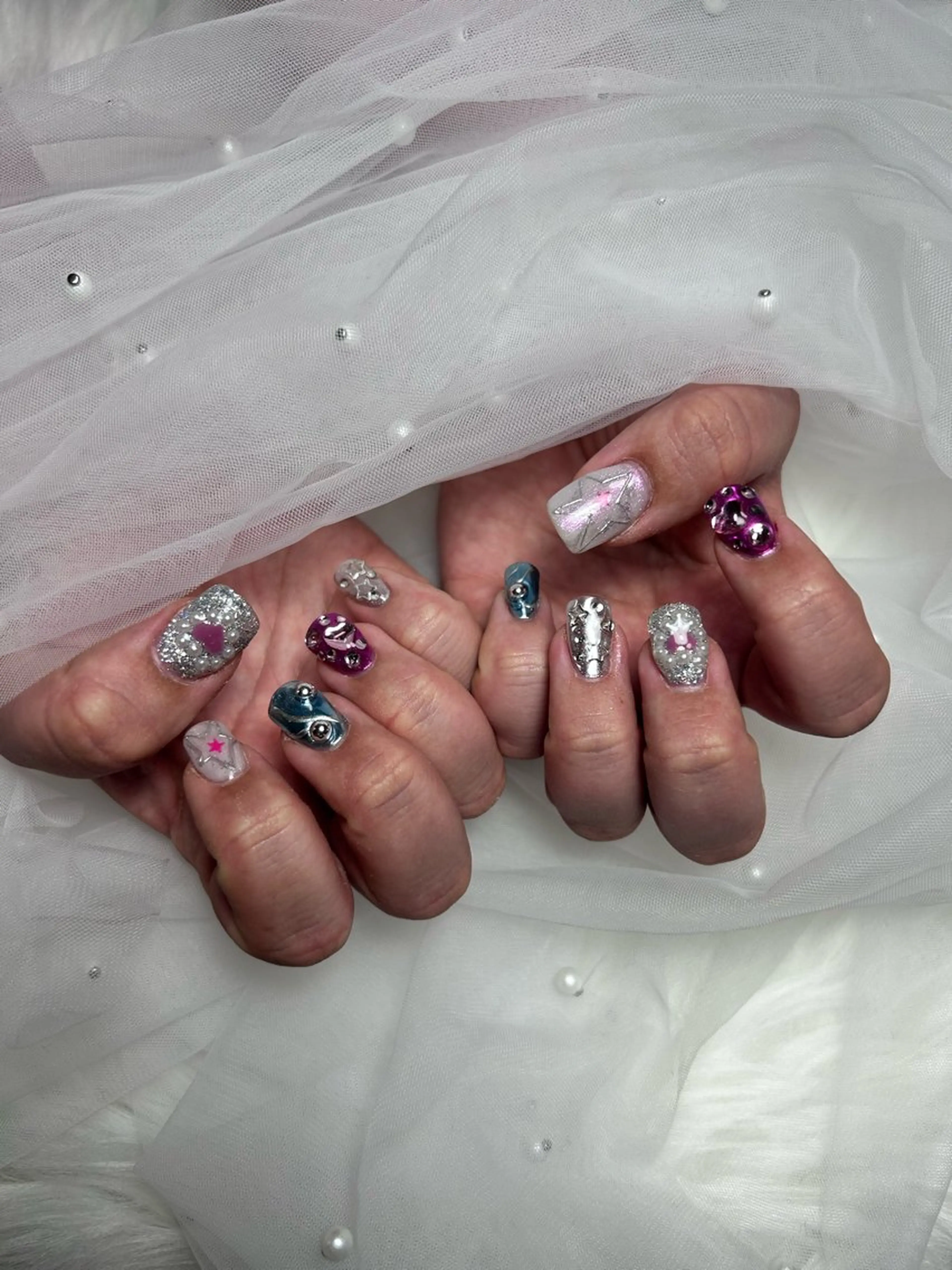 ロング 28ネイルㅤㅤㅤㅤ ことはのネイルデザイン