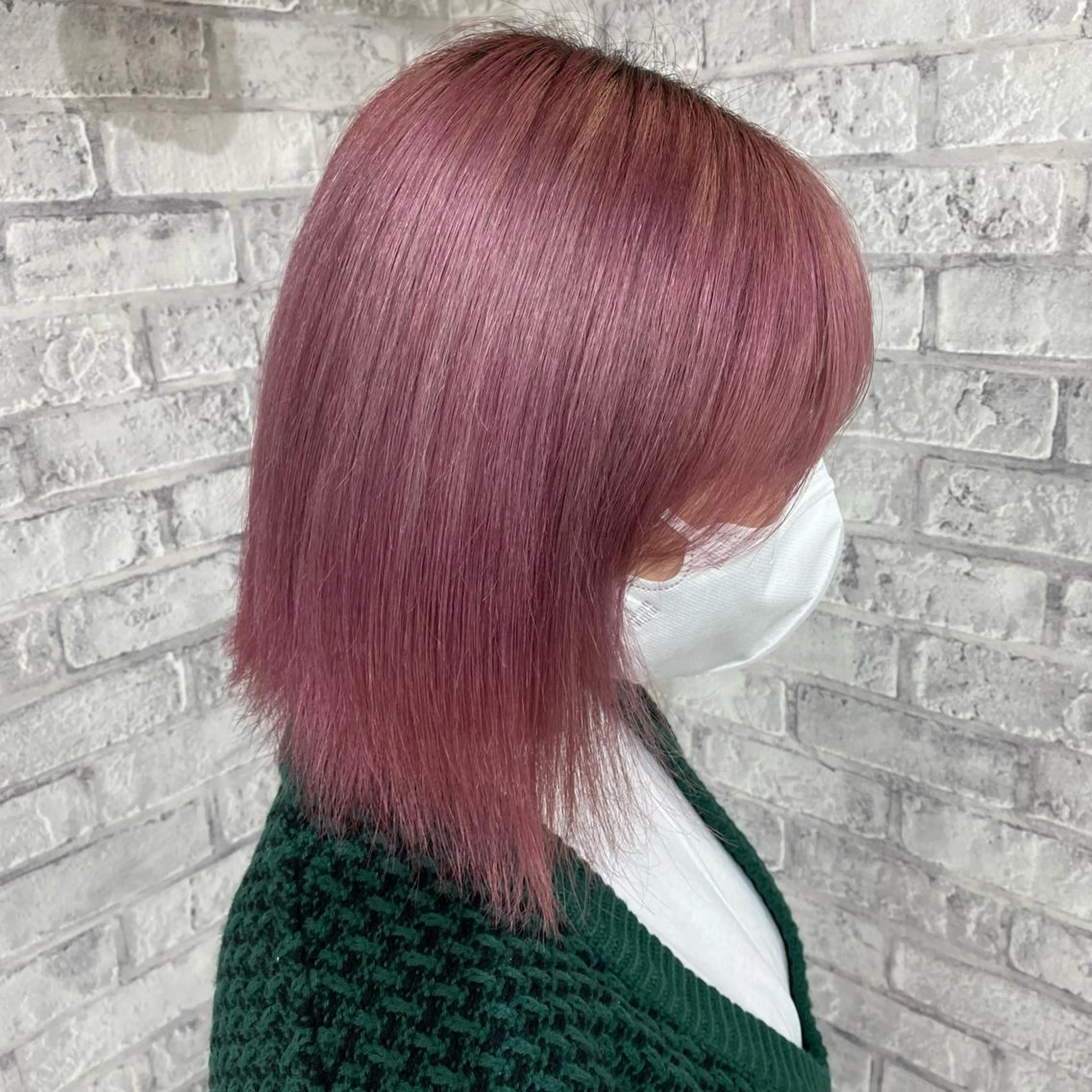ミディアム カラー パーマ ヘアアレンジ メンズ キッズ ネイル マツエク・マツパ アイブロウ 似合わせカラー♡髪質 改善🎀サトカ🍒のヘアスタイル