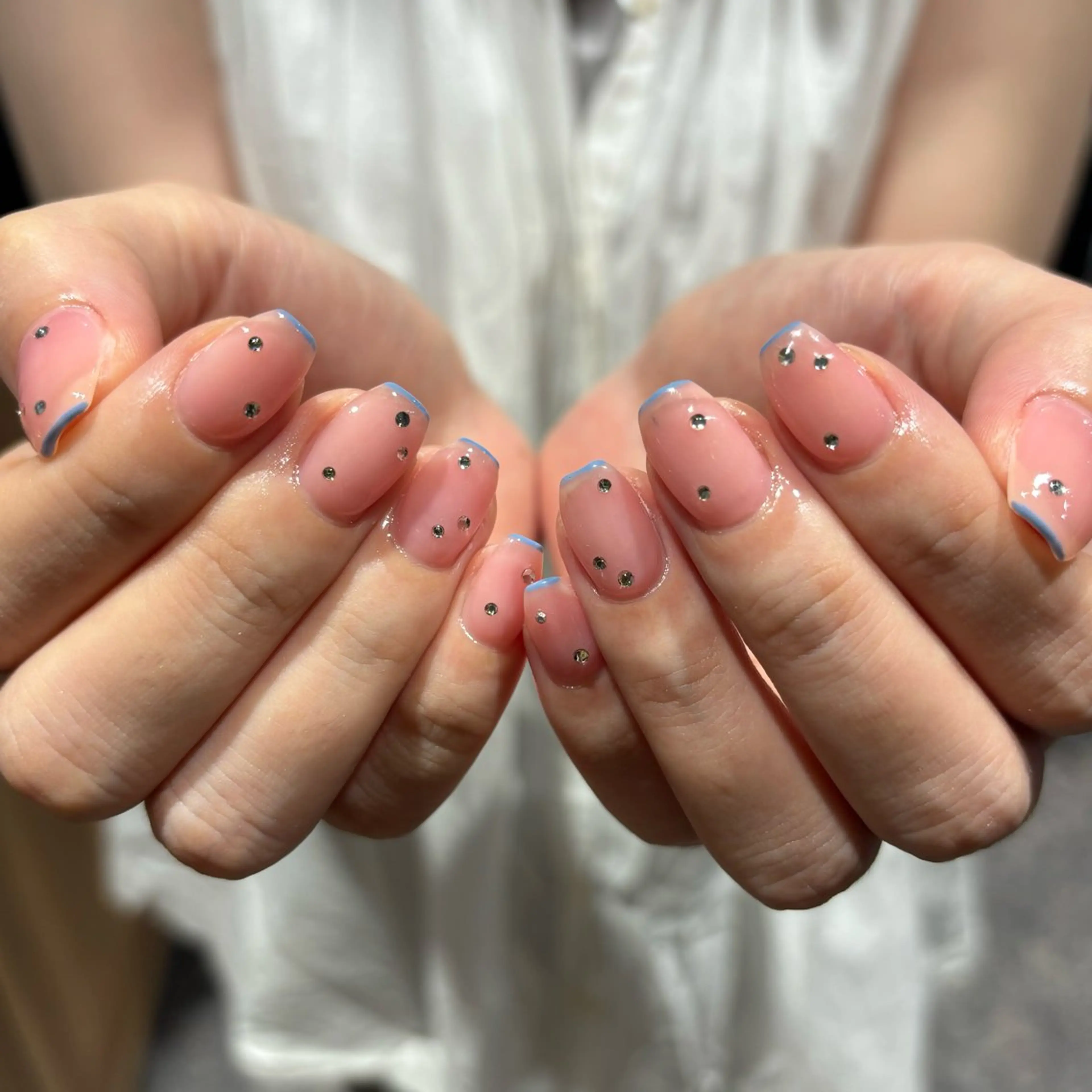 ネイル ストーンネイル ハンドネイル nailist Chisakiのネイルデザイン