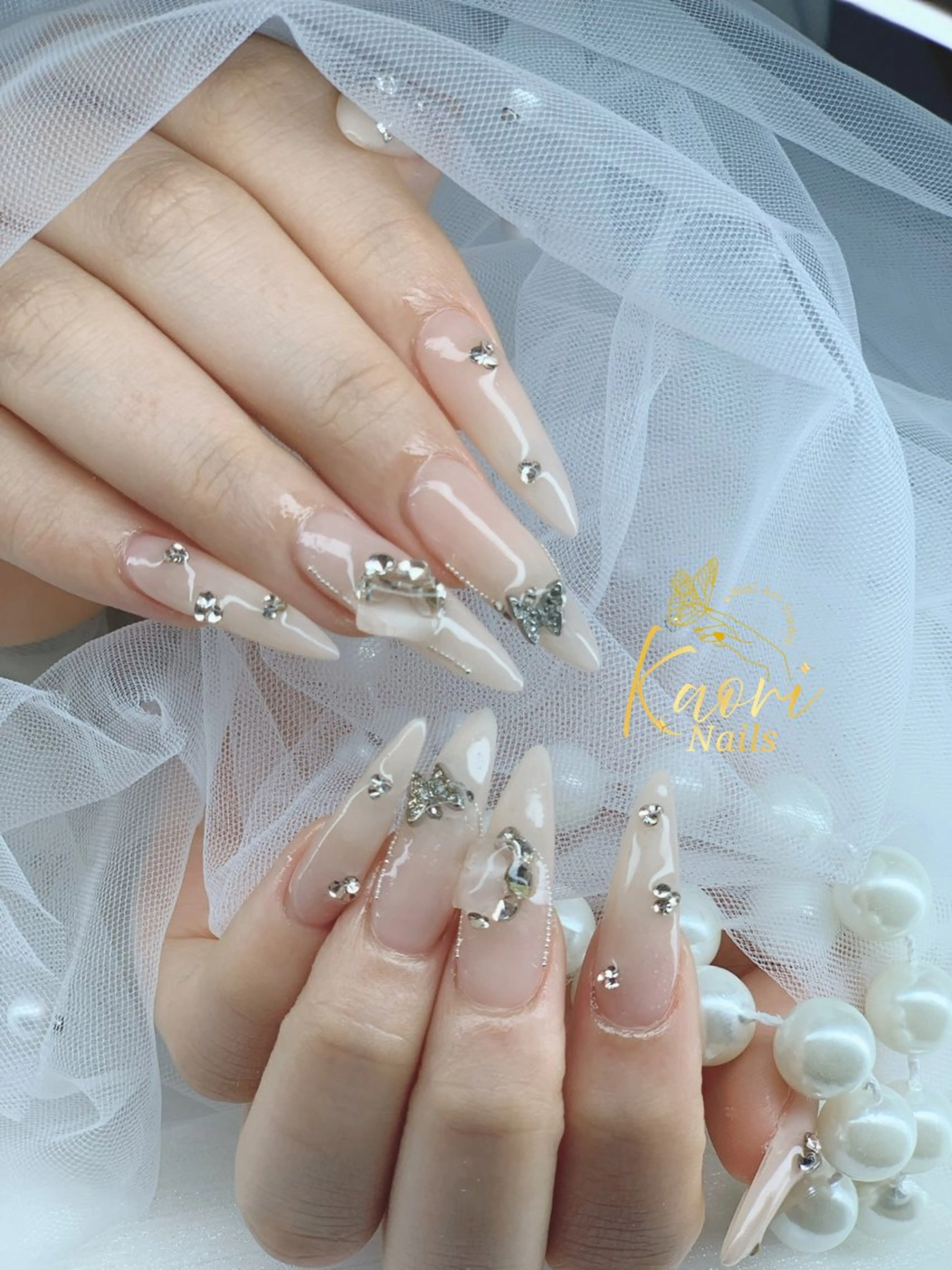 ネイル ジェルネイル 韓国ネイル ニュアンスネイル ワンホンネイル Haru Kaori 渋谷のネイルデザイン