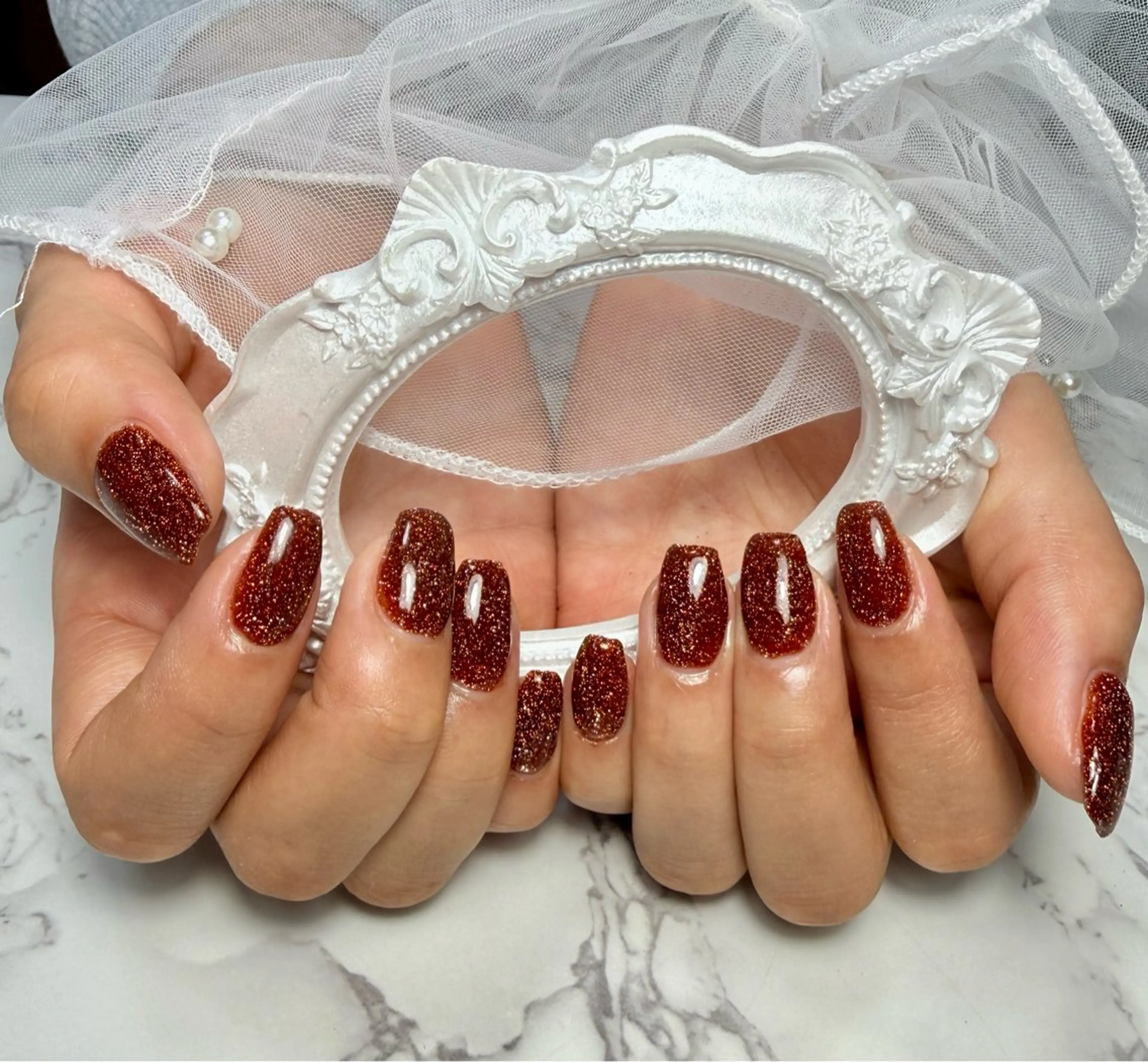 ネイル アニマル柄 アートネイル チークネイル フラッシュネイル フラッシュマグ M.N_ nailのネイルデザイン