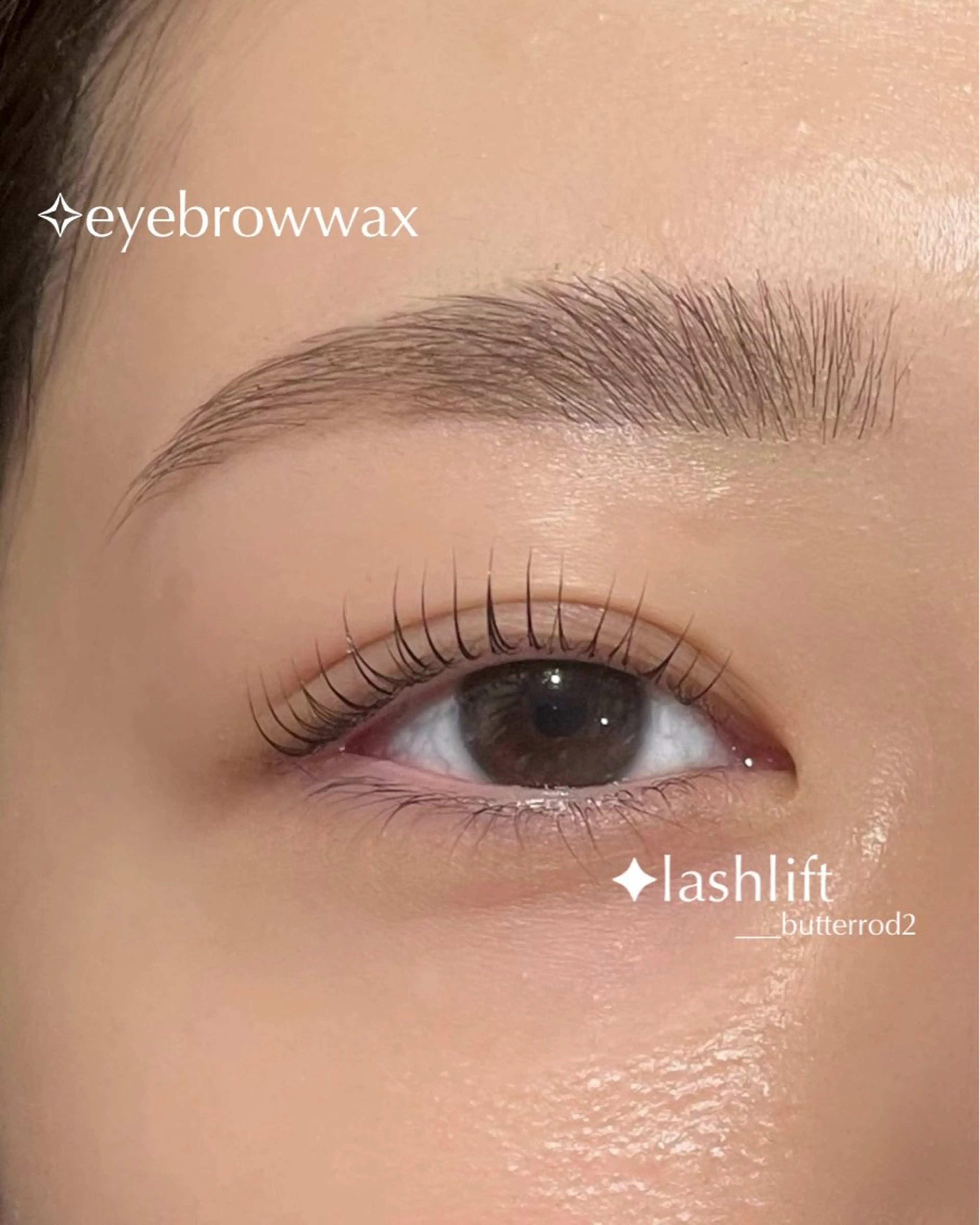 上下選べるまつ毛パーマ+アイブロウWAX＋間引き＋の写真