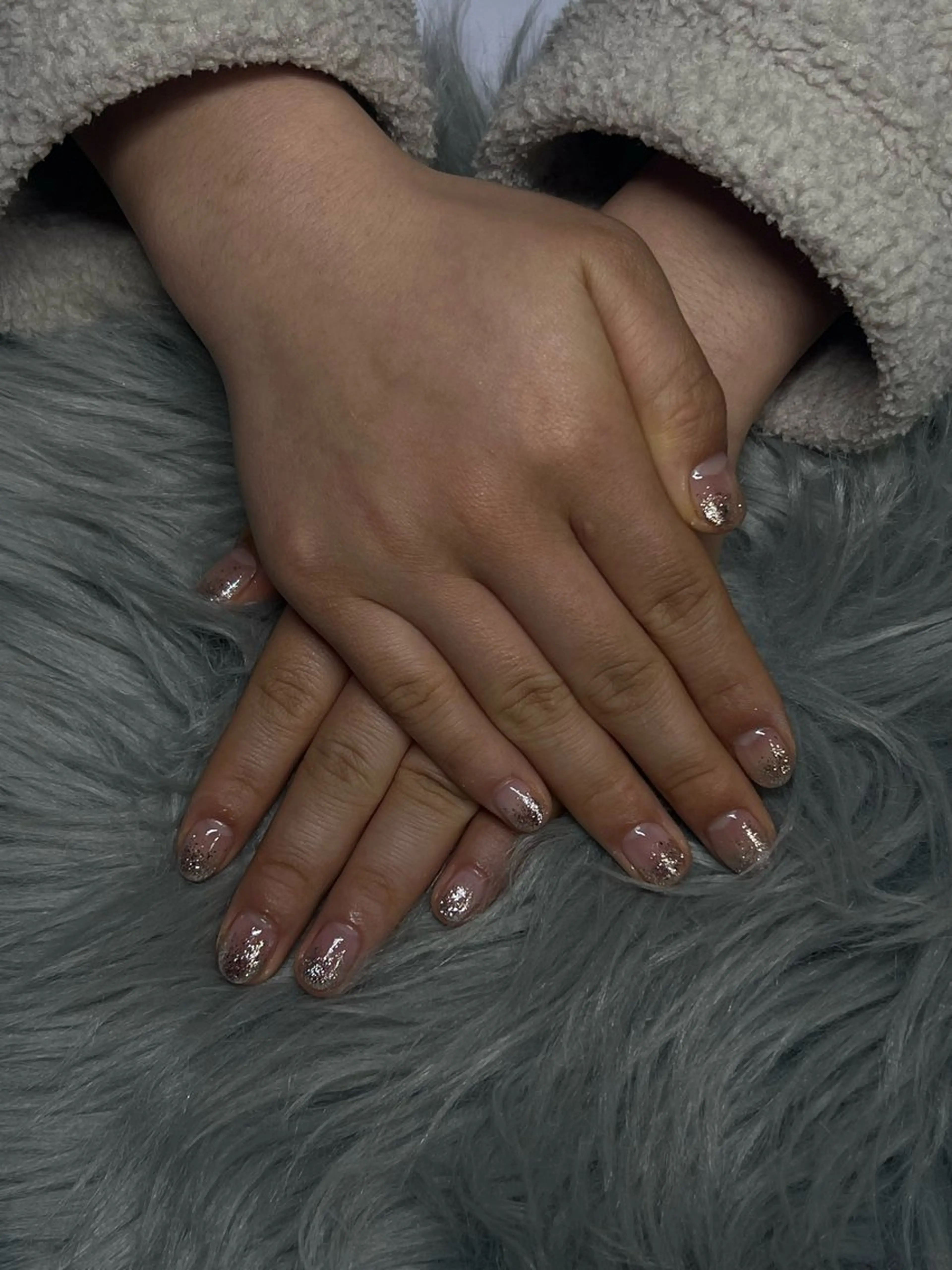 ネイル ラメ(グリッター) ラメグラデーション ハンドネイル IROHA NAIL 聖奈のネイルデザイン